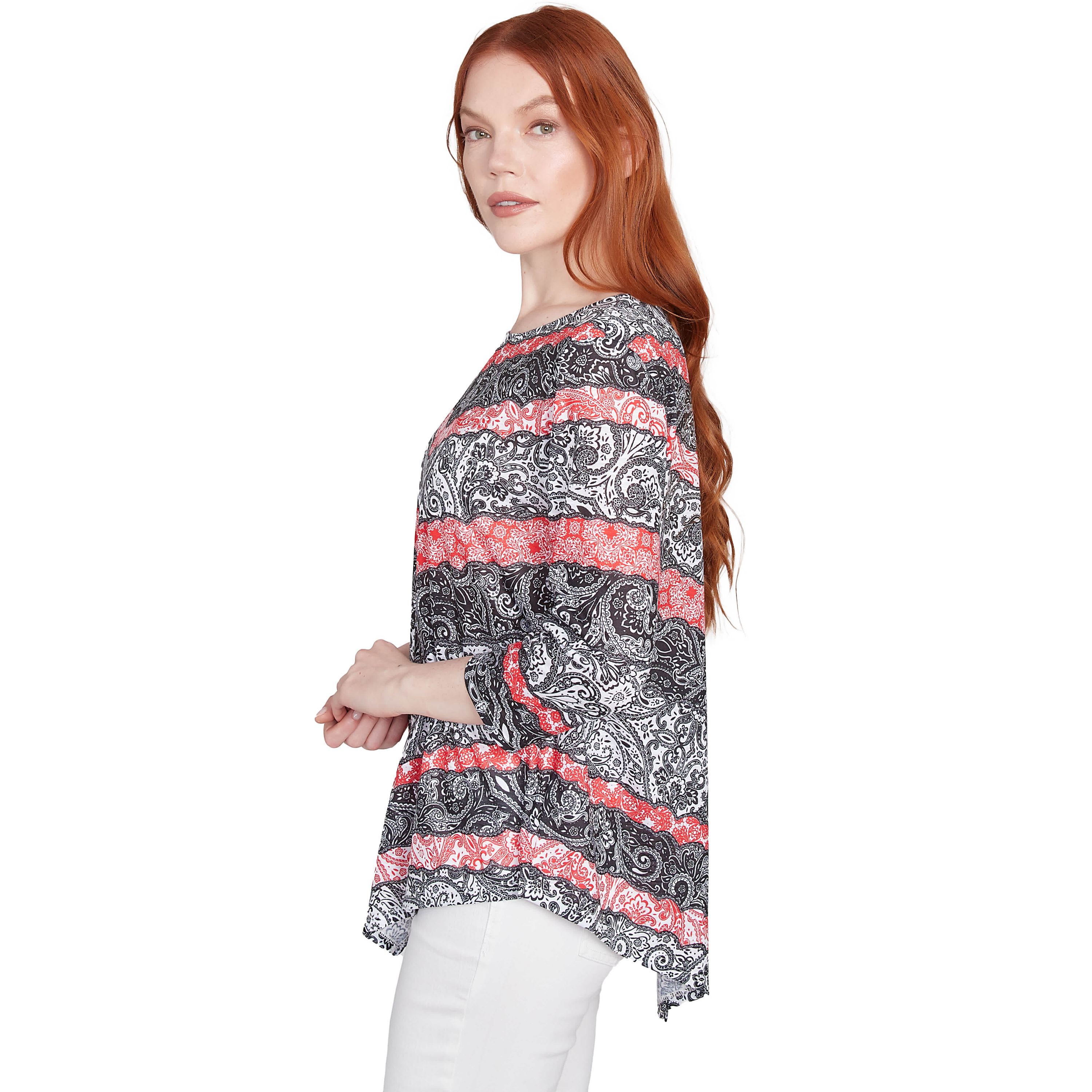 Lace Chevron Sublimation Jersey Top