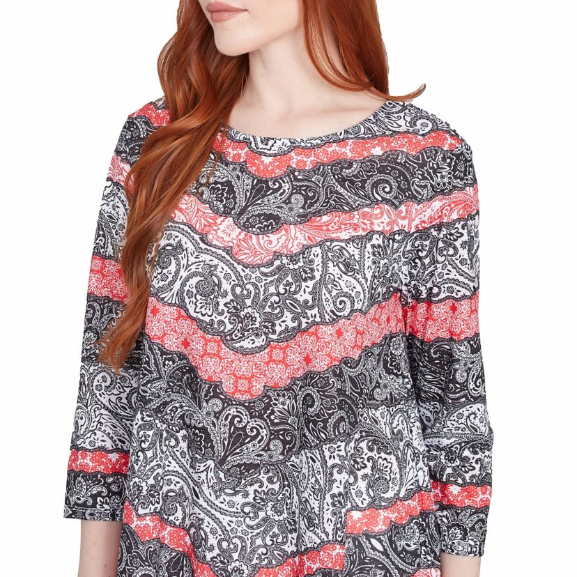 Lace Chevron Sublimation Jersey Top
