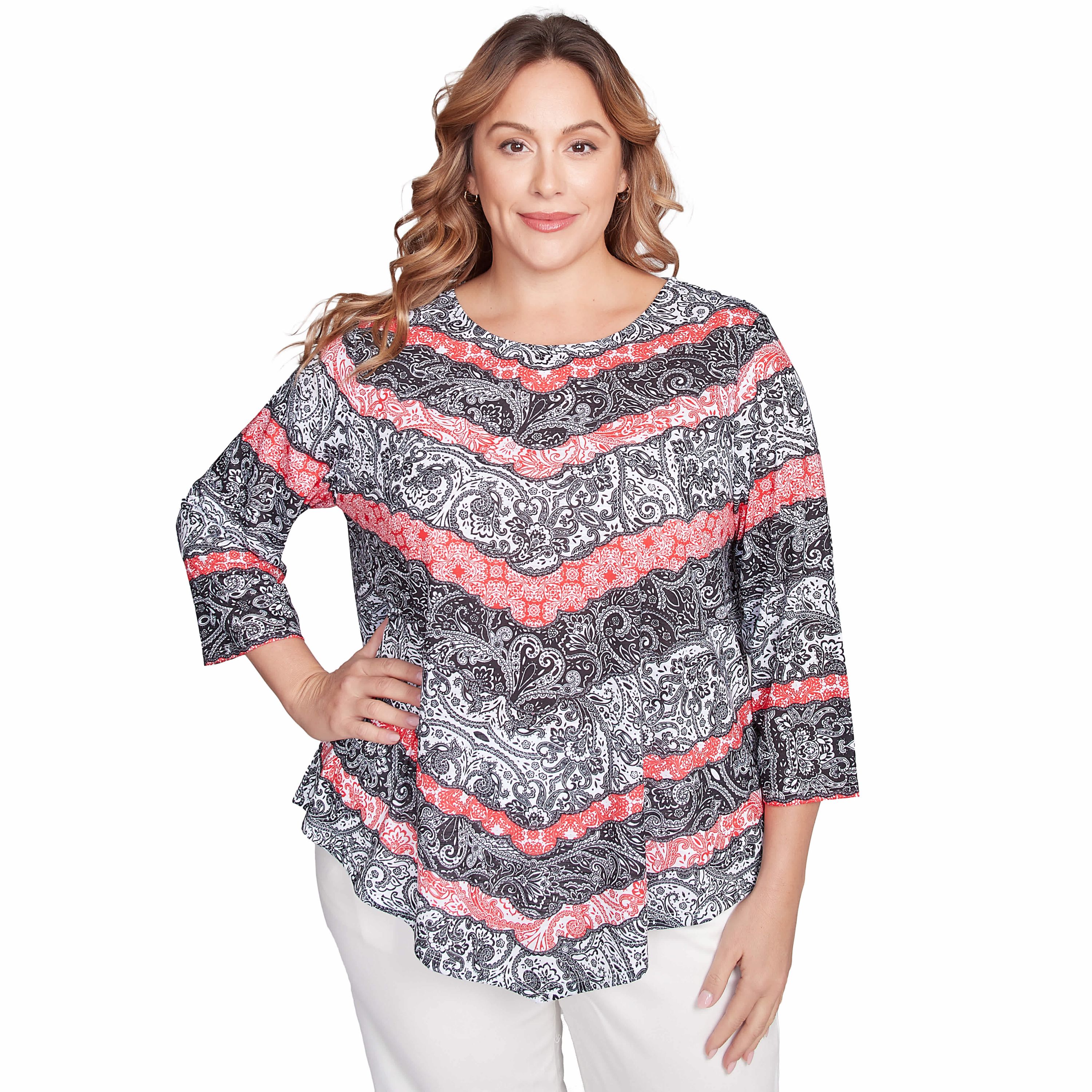 Lace Chevron Sublimation Jersey Top