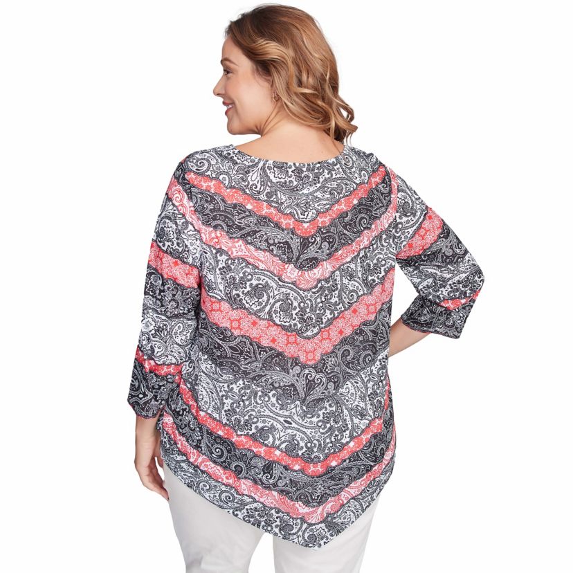 Lace Chevron Sublimation Jersey Top