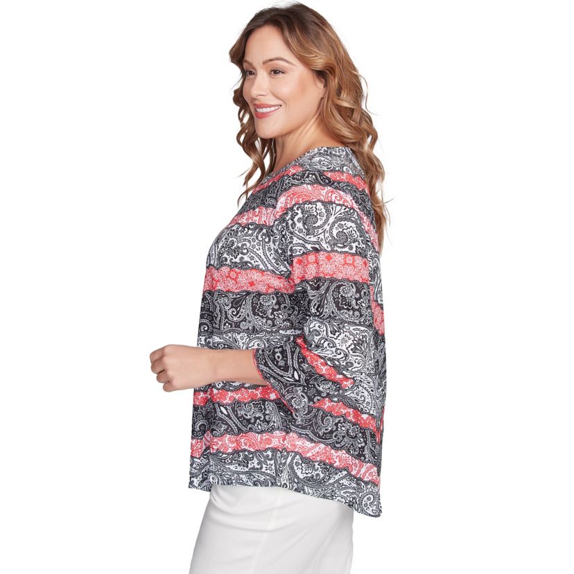 Lace Chevron Sublimation Jersey Top