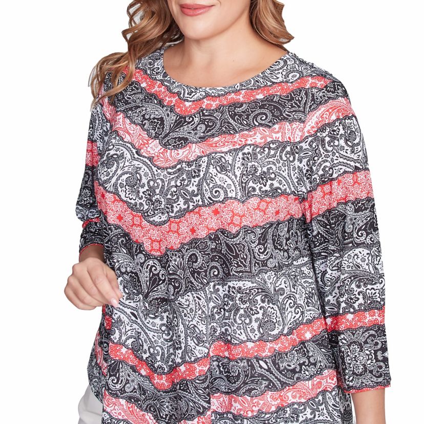 Lace Chevron Sublimation Jersey Top