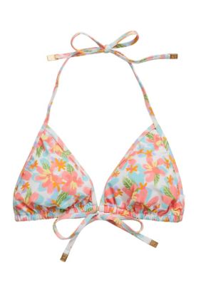 Snapper Rock Womens Hawaiian Luau Sustainable Bikini Top