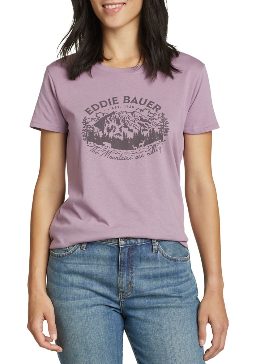 Womens Short Sleeve Graphic T-Shirt 