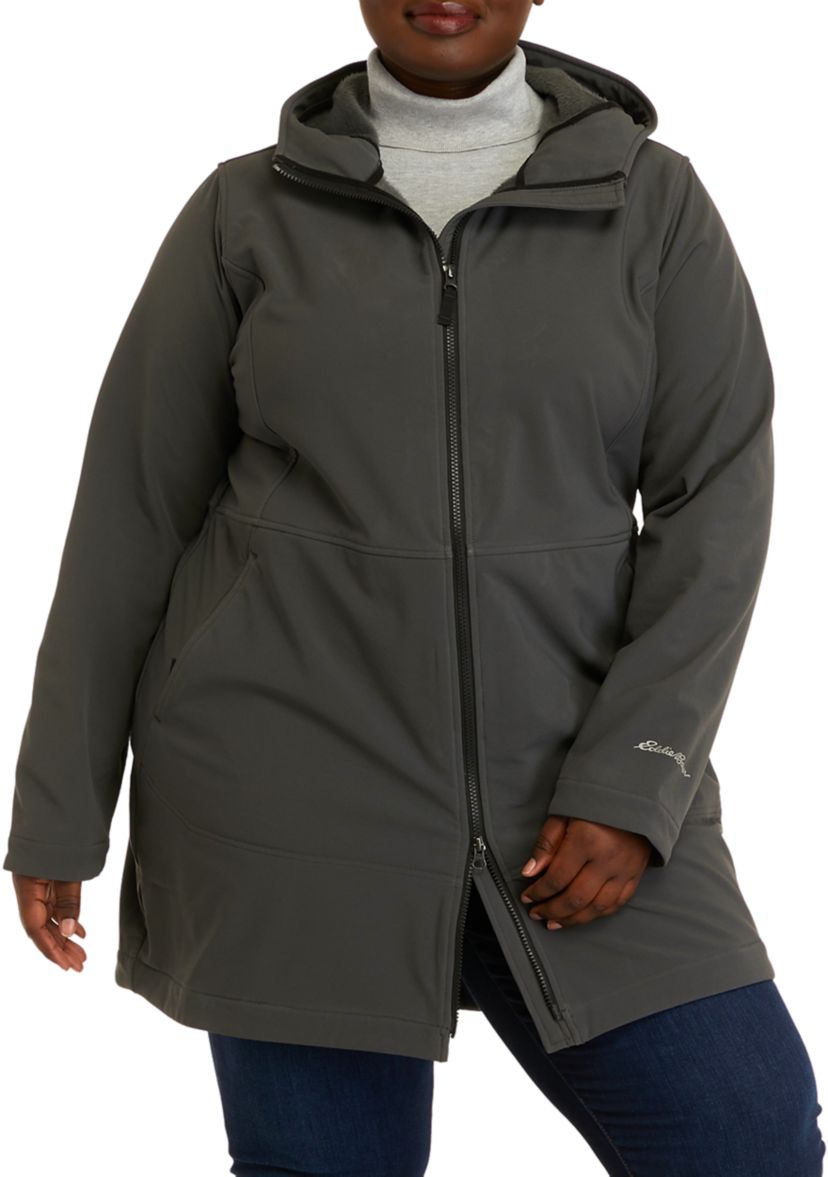 Plus Size Windfoil Thermal Trench Coat