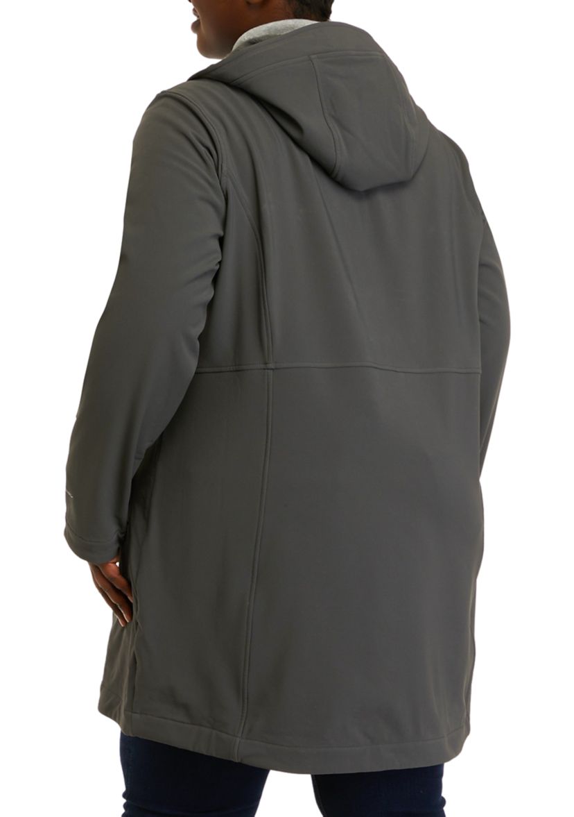 Plus Size Windfoil Thermal Trench Coat