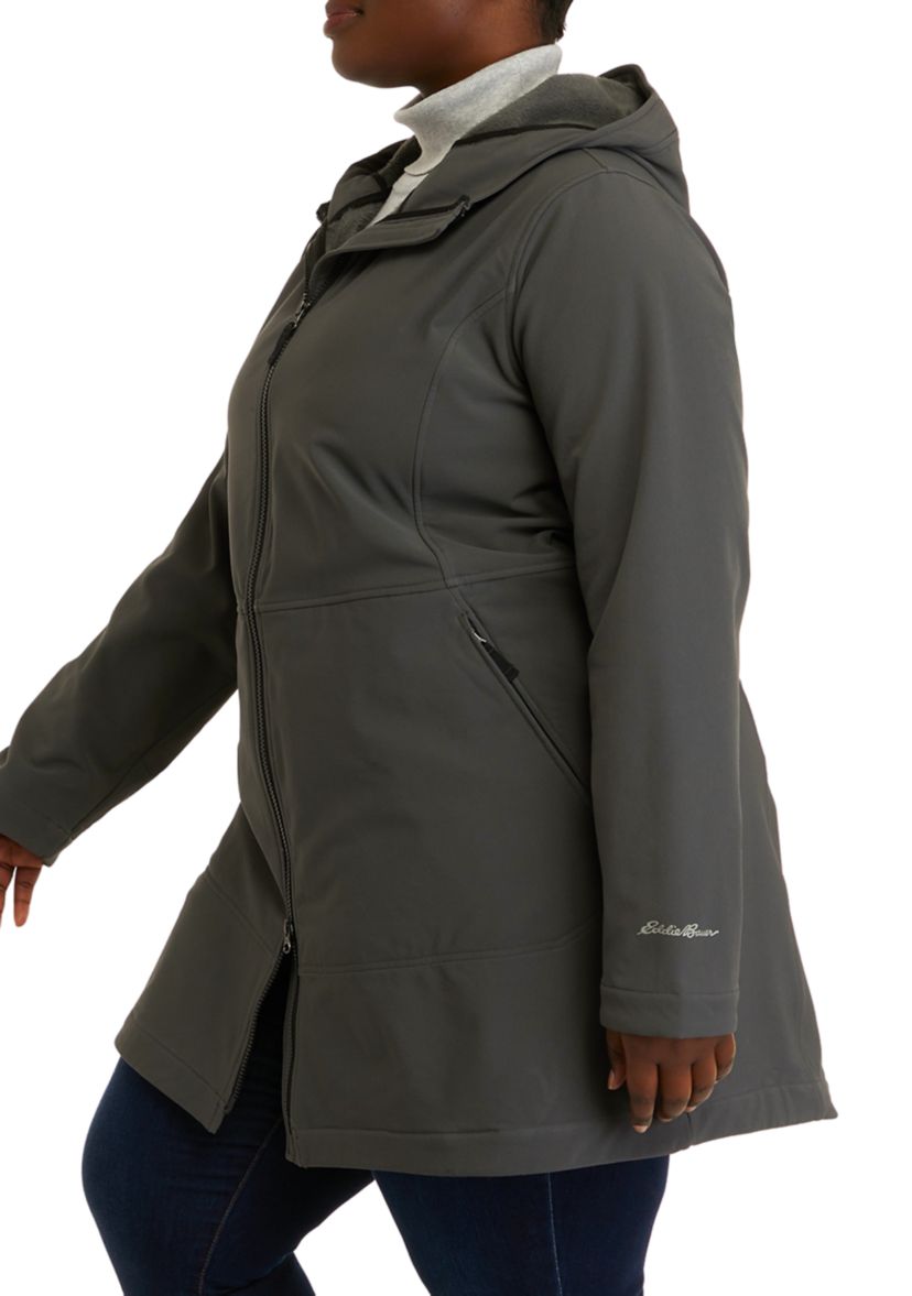 Plus Size Windfoil Thermal Trench Coat
