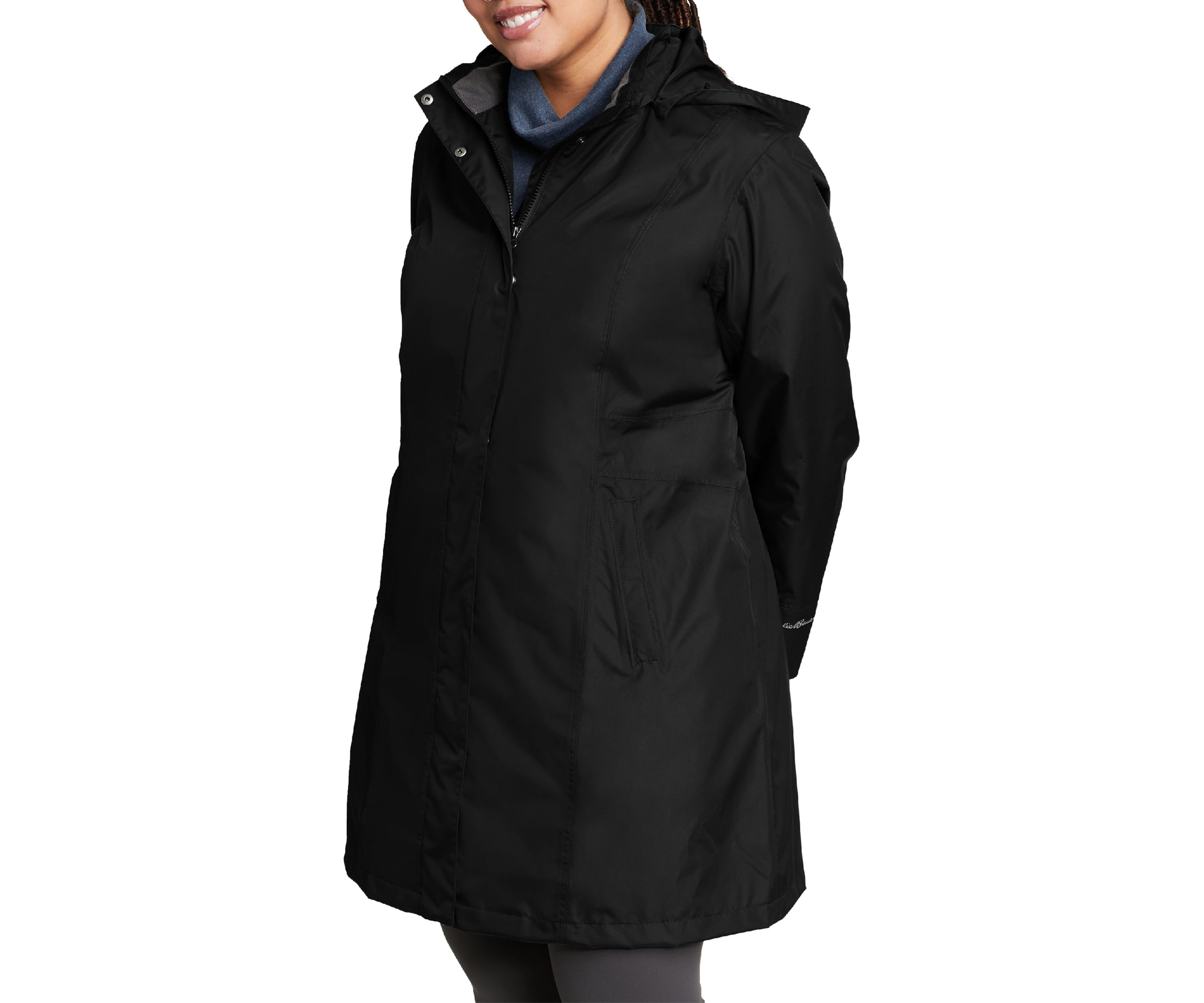 Plus Size Girl on the Go Trench Coat