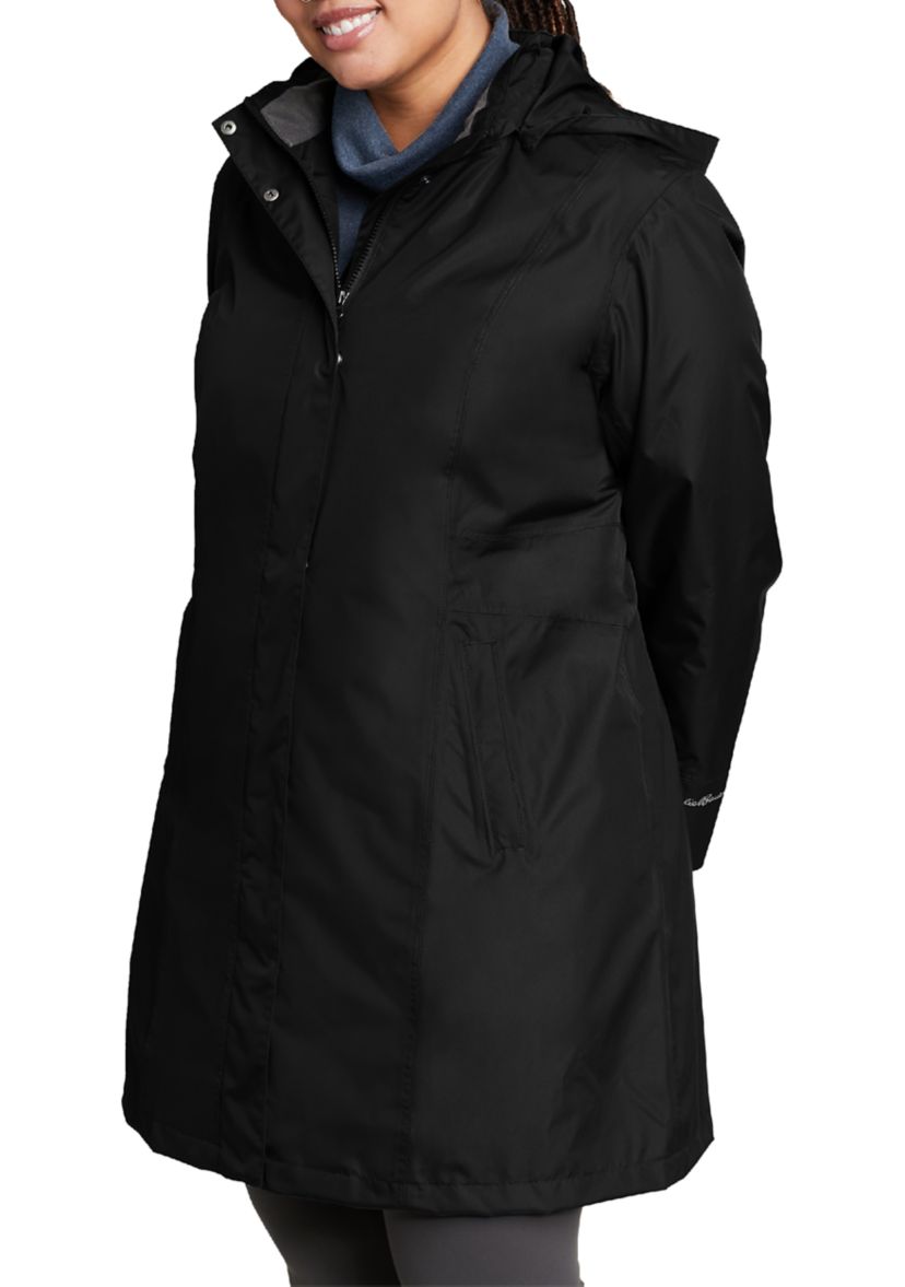Plus Size Girl on the Go Trench Coat