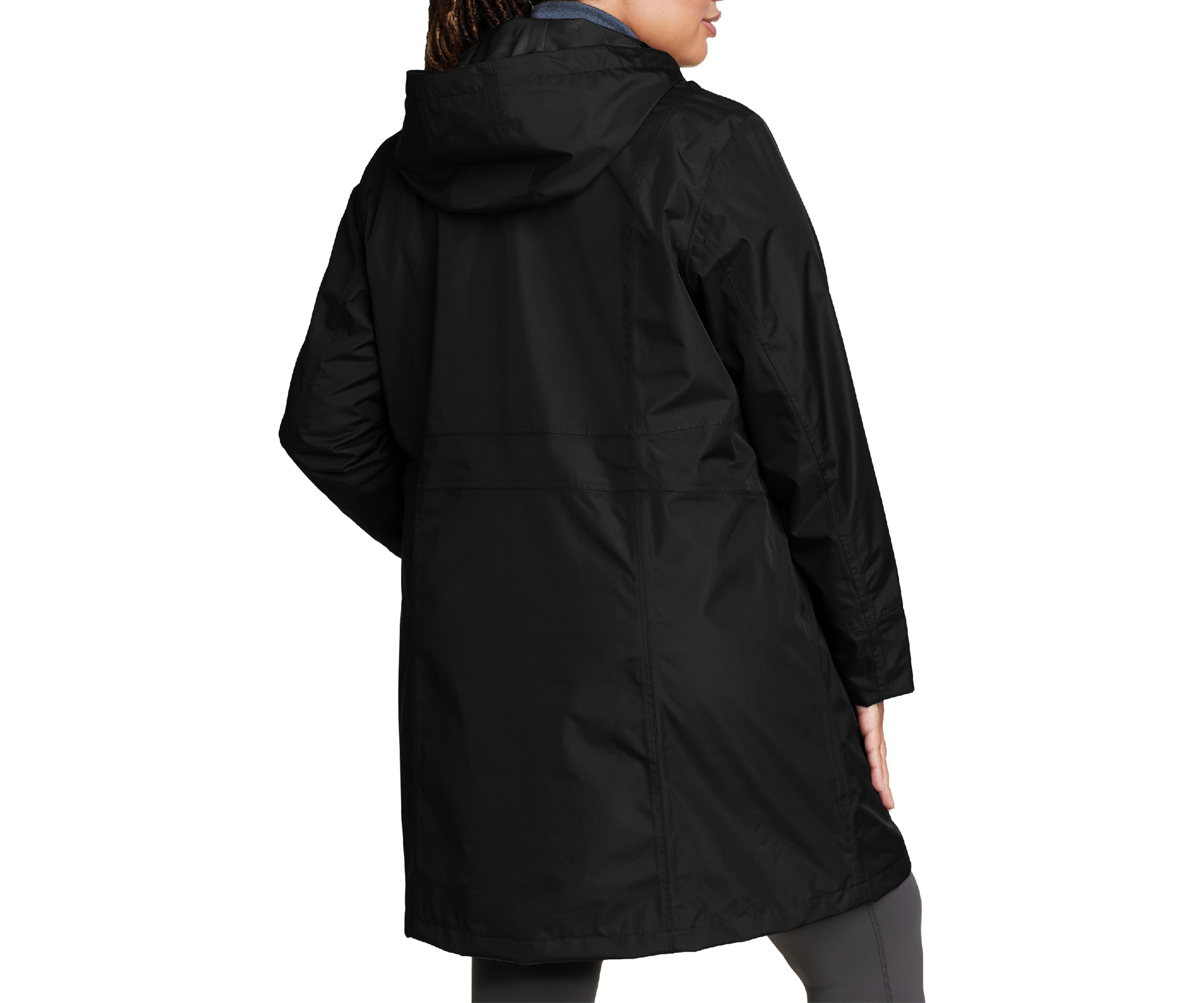 Plus Size Girl on the Go Trench Coat