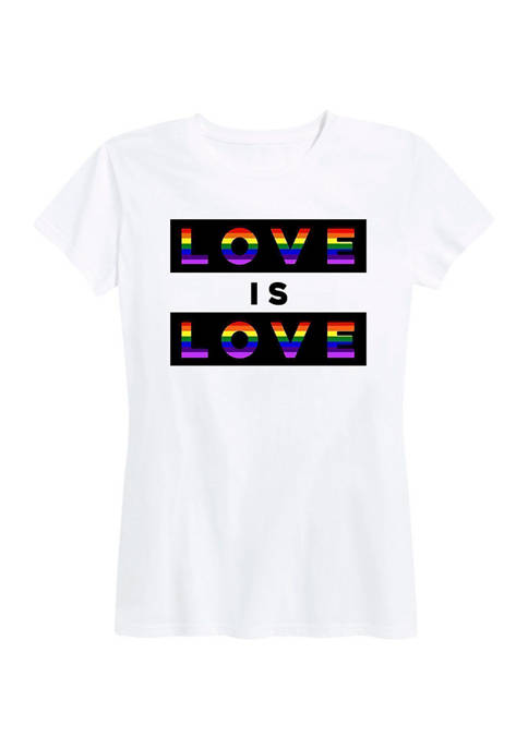 Instant Message Love Is Love Graphic T-Shirt