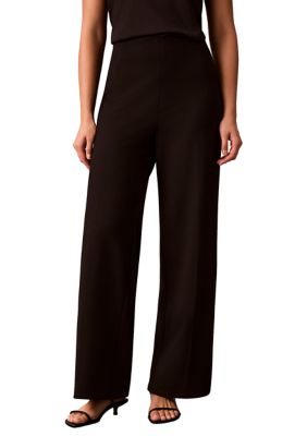 Calvin Klein Women's Straight Leg Pants, Black, Medium