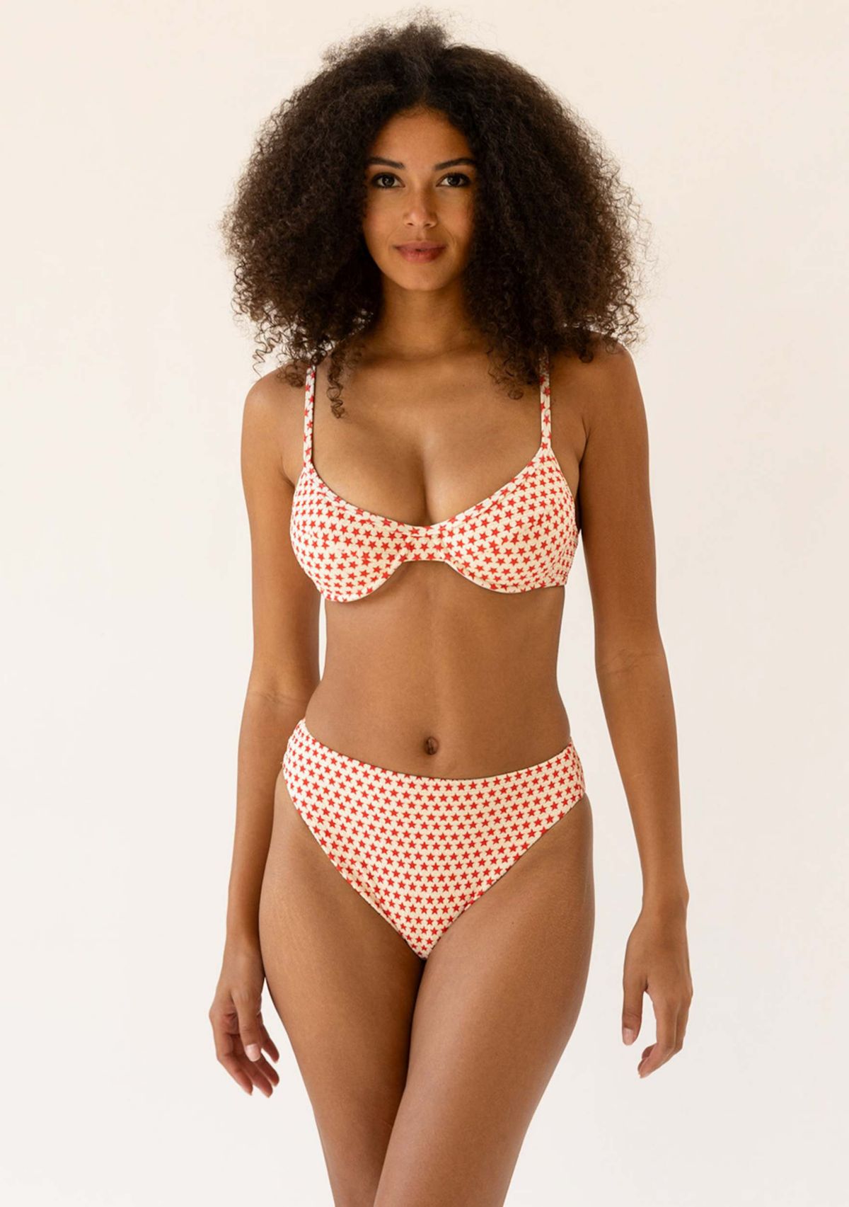 Seashore High Waist Cheeky Bikini Bottom