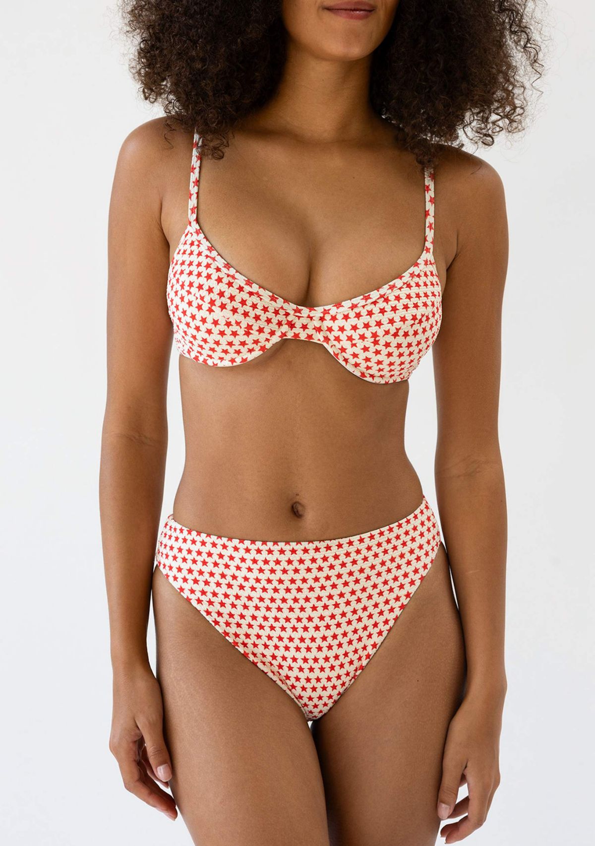 Seashore High Waist Cheeky Bikini Bottom