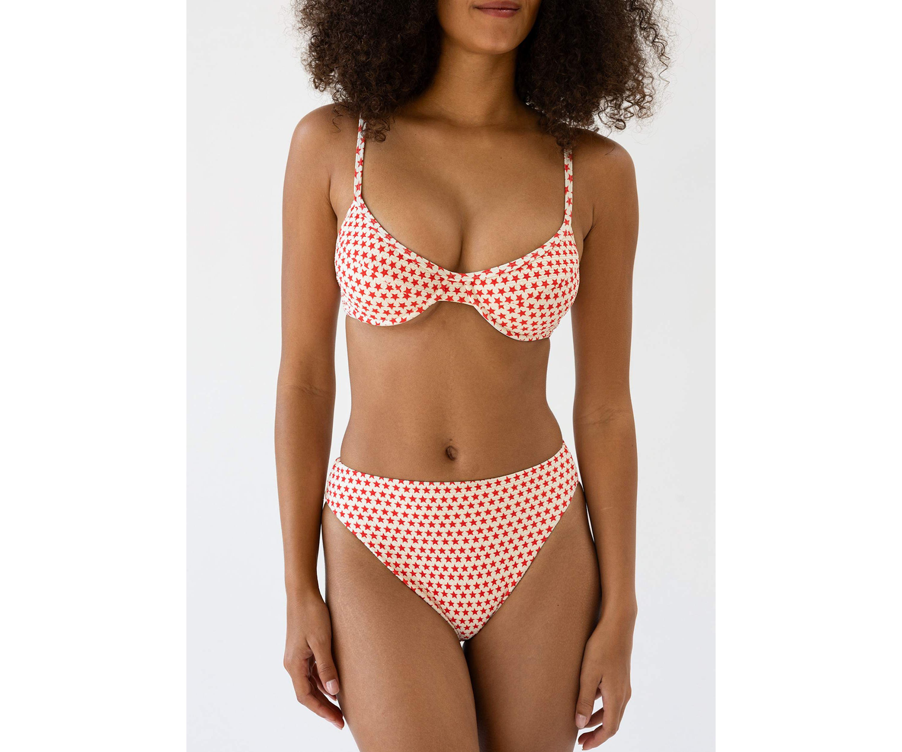Seashore High Waist Cheeky Bikini Bottom