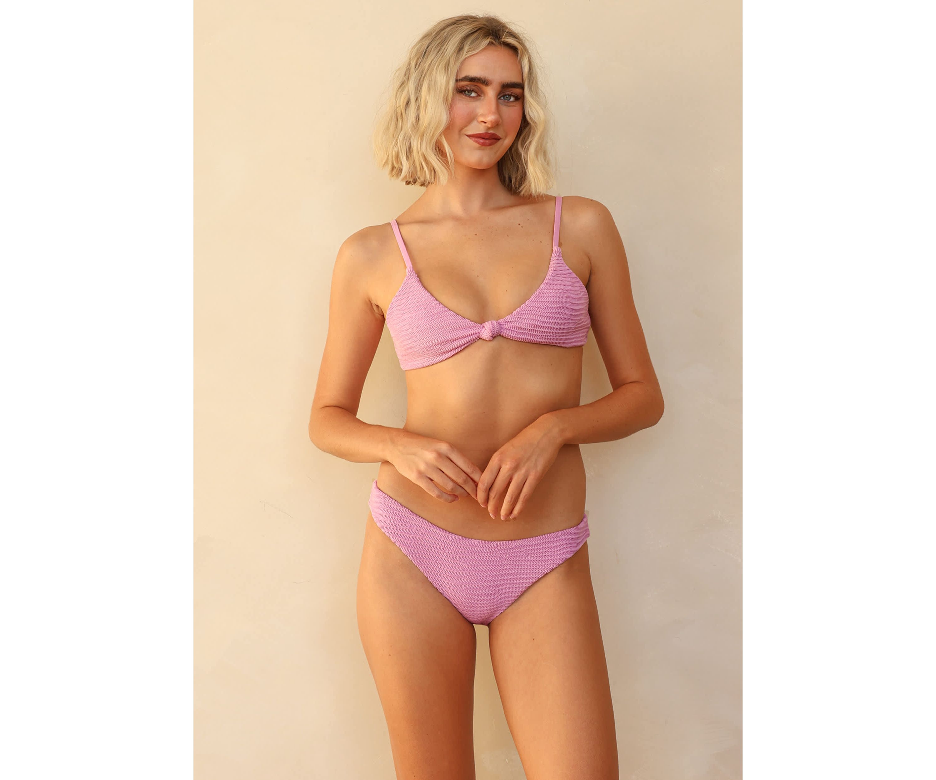 Zen Knotted Triangle Bikini Top