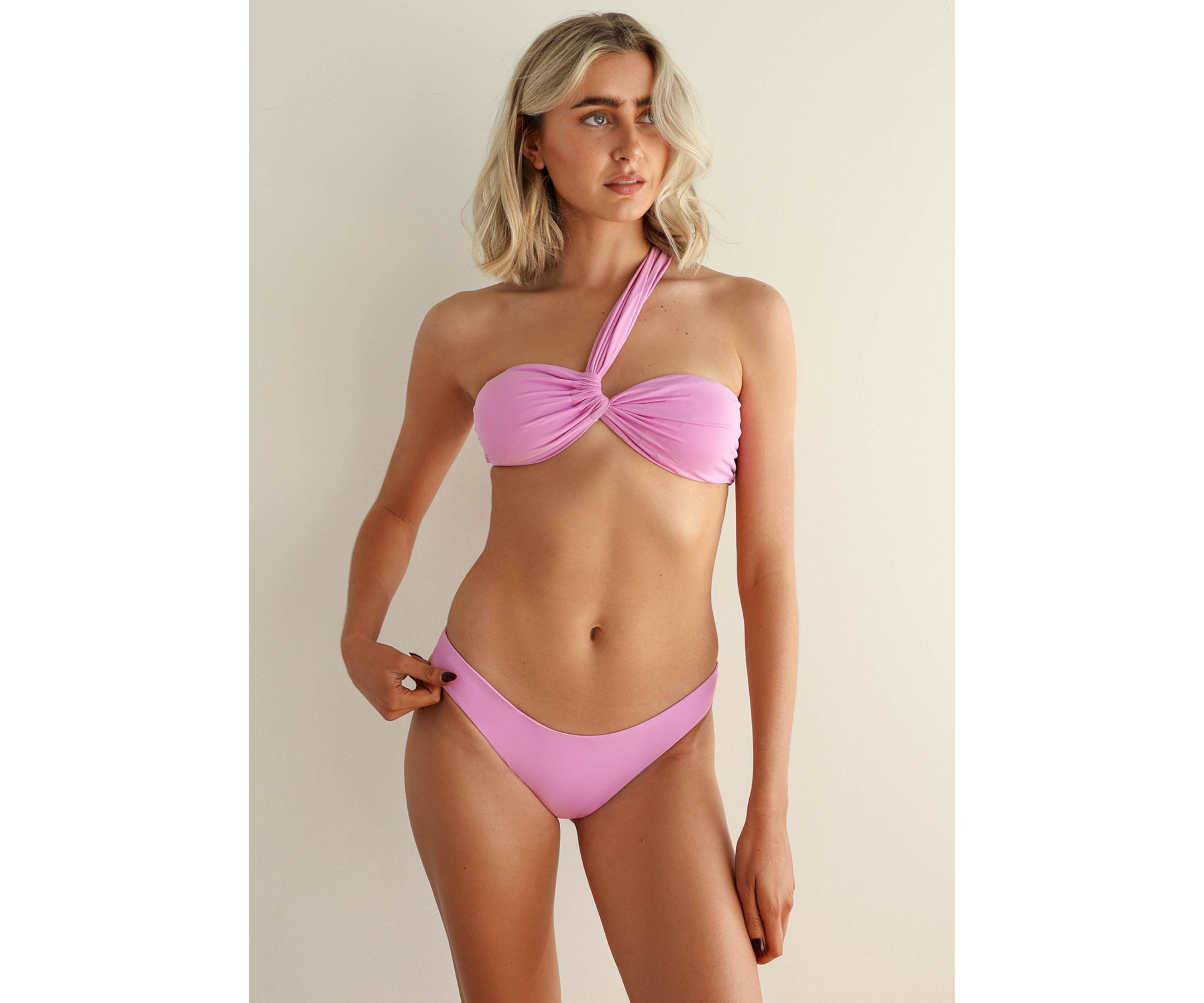 Frankie Asymmetrical Bandeau Bikini Top