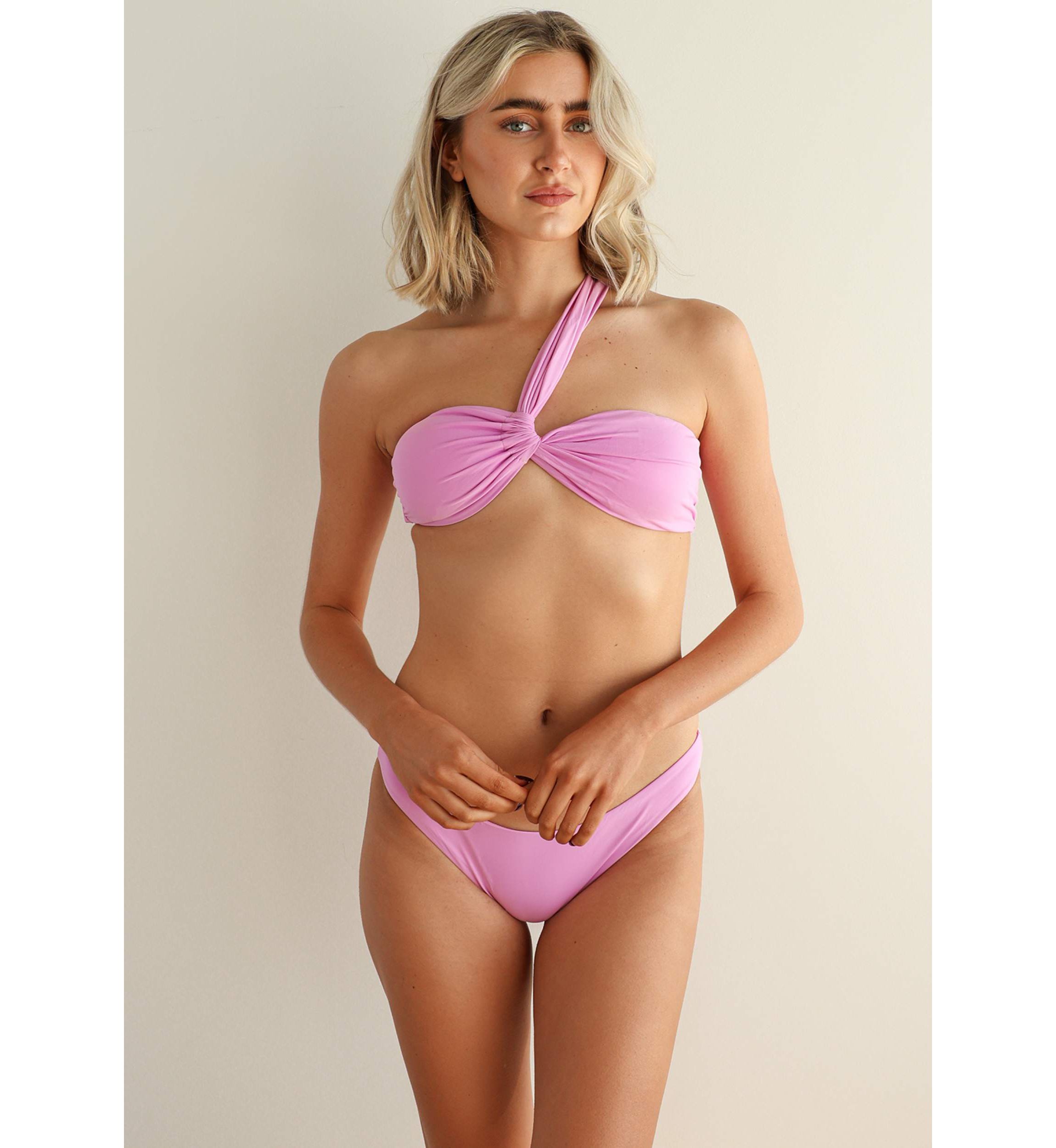 Frankie Asymmetrical Bandeau Bikini Top
