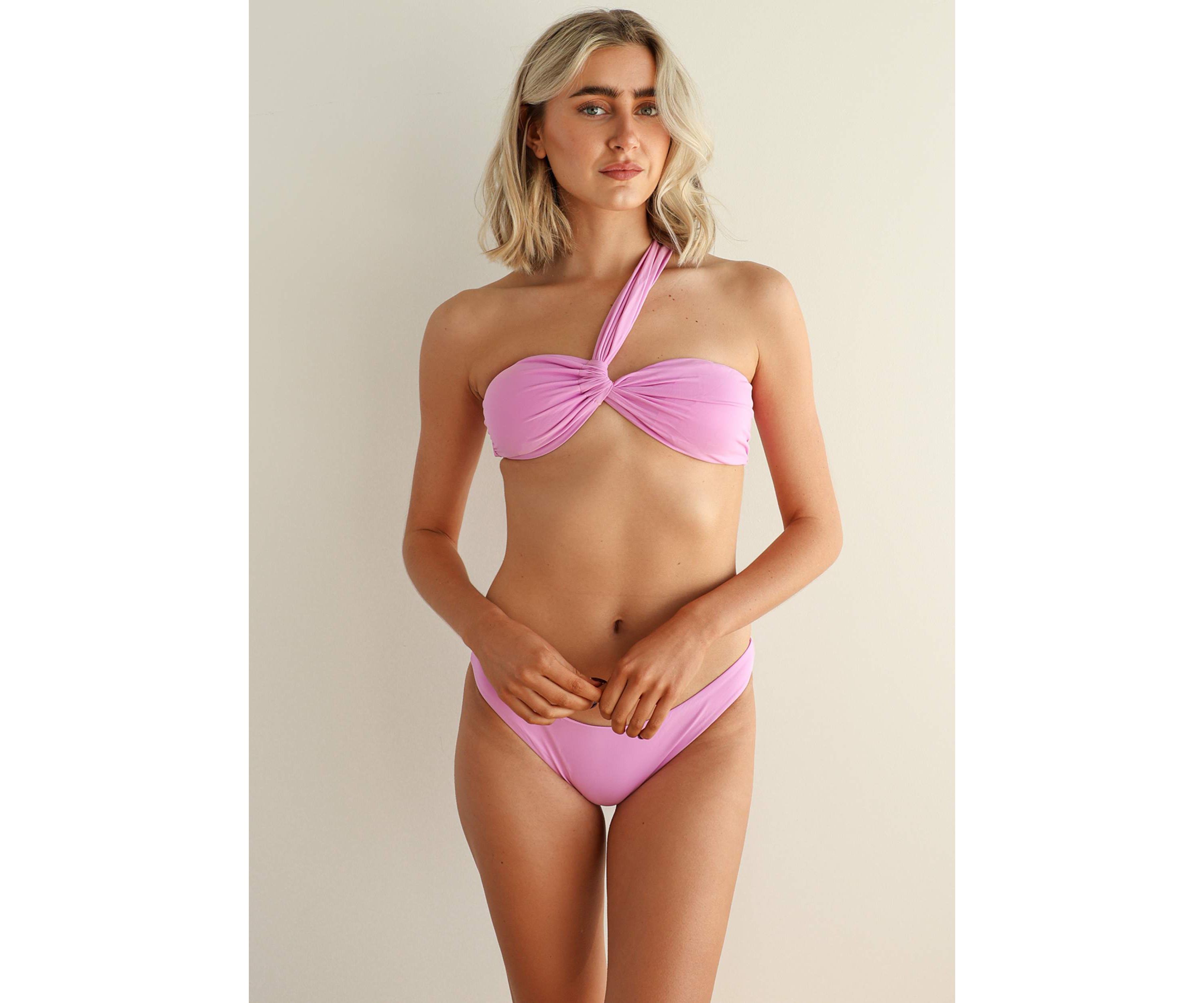 Frankie Asymmetrical Bandeau Bikini Top