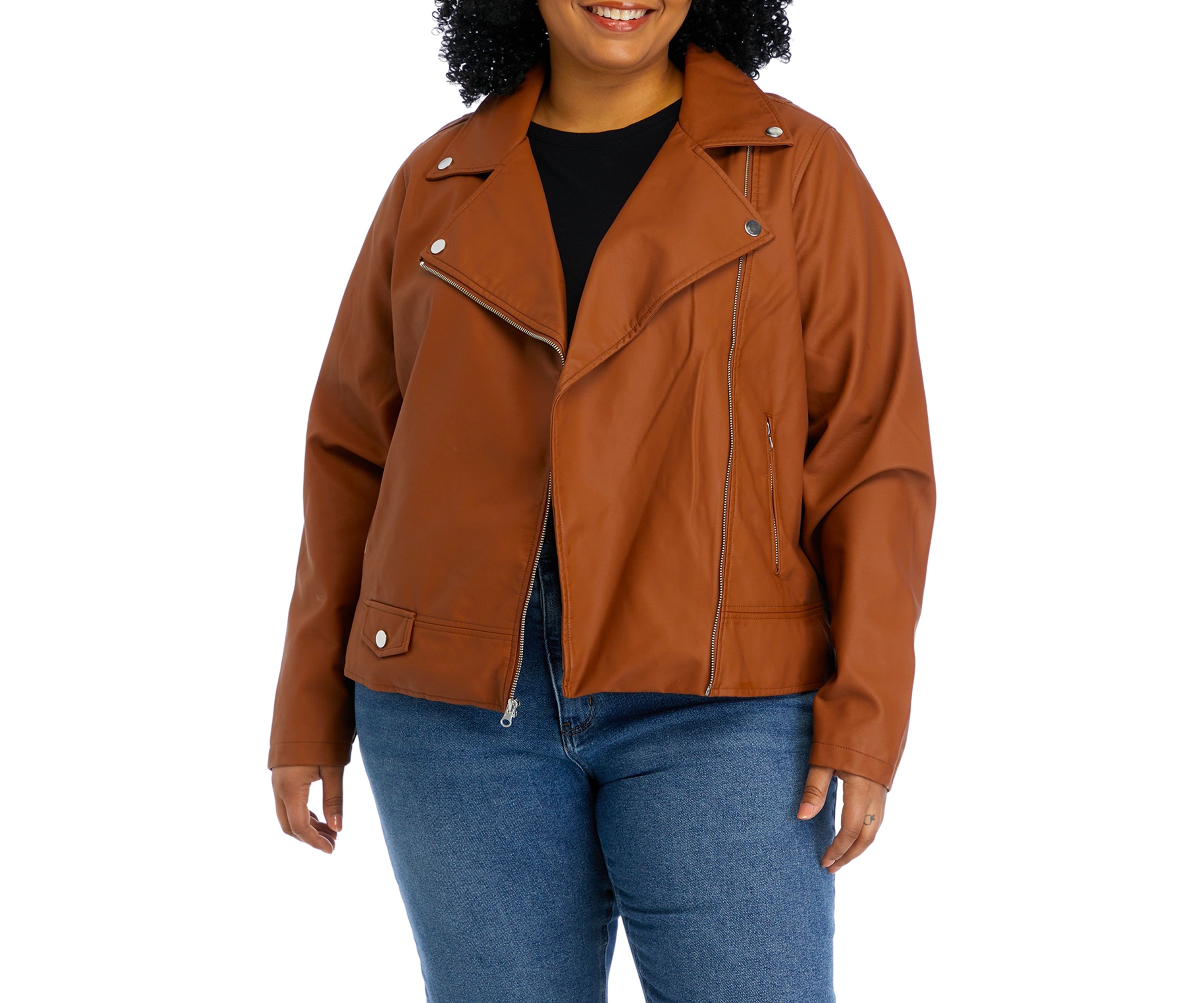 Plus Size Moto Jacket