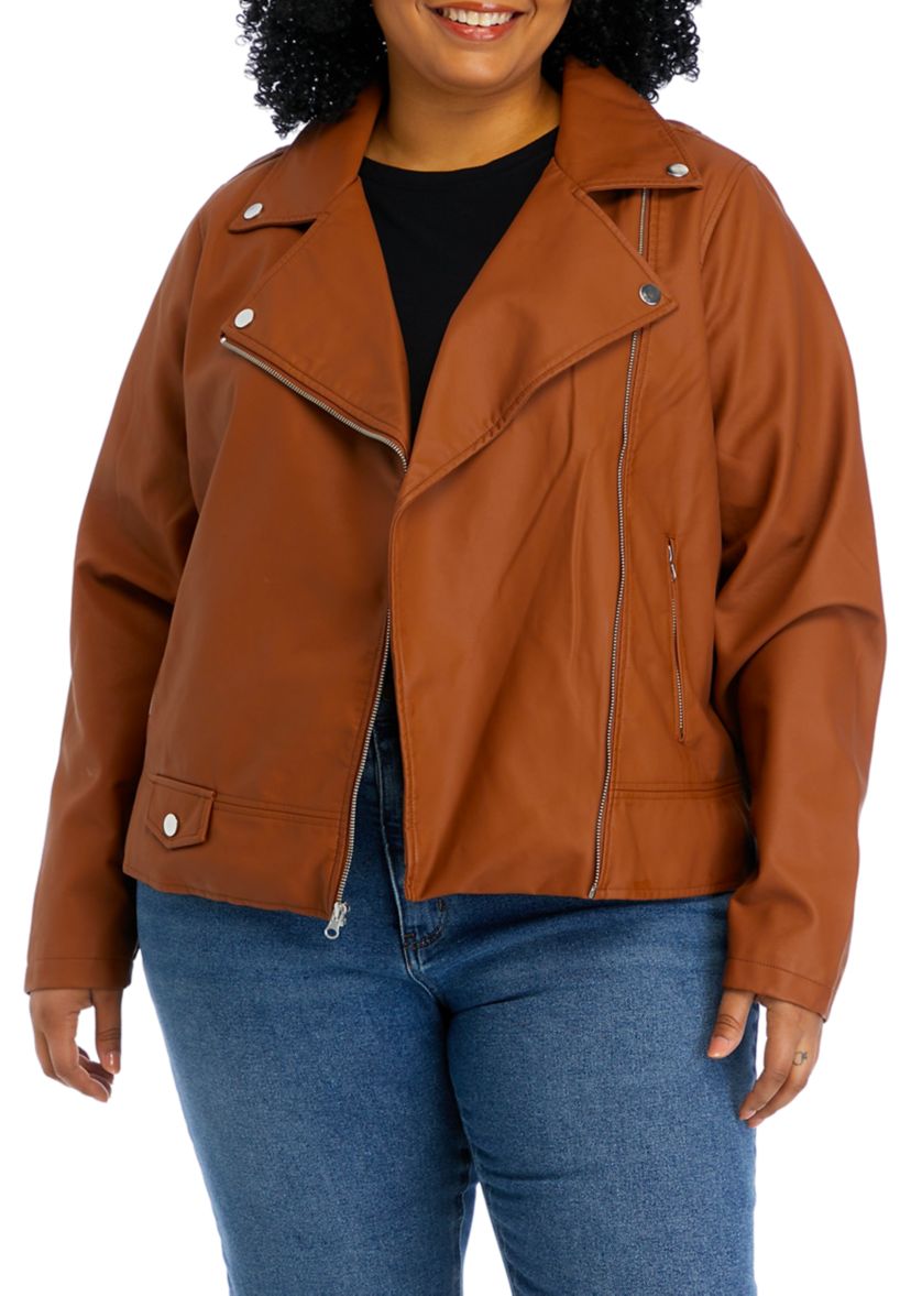 Plus Size Moto Jacket