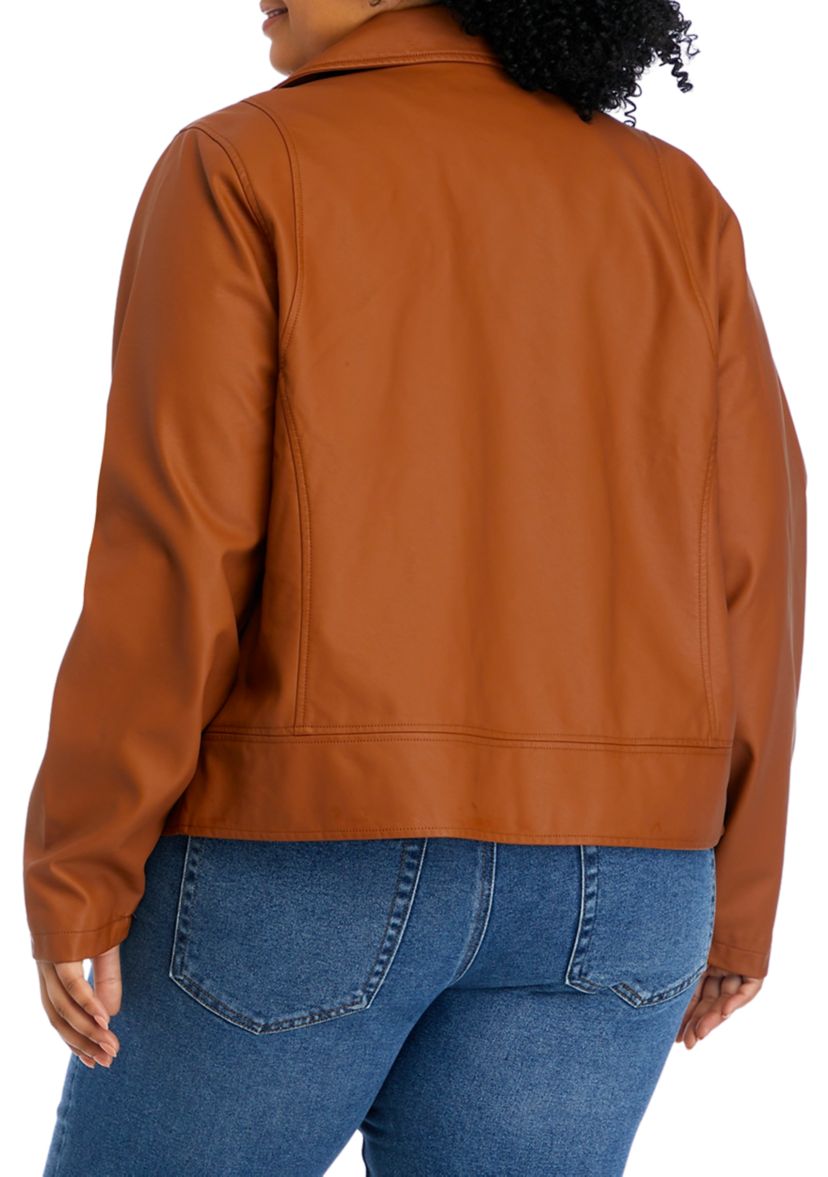 Plus Size Moto Jacket