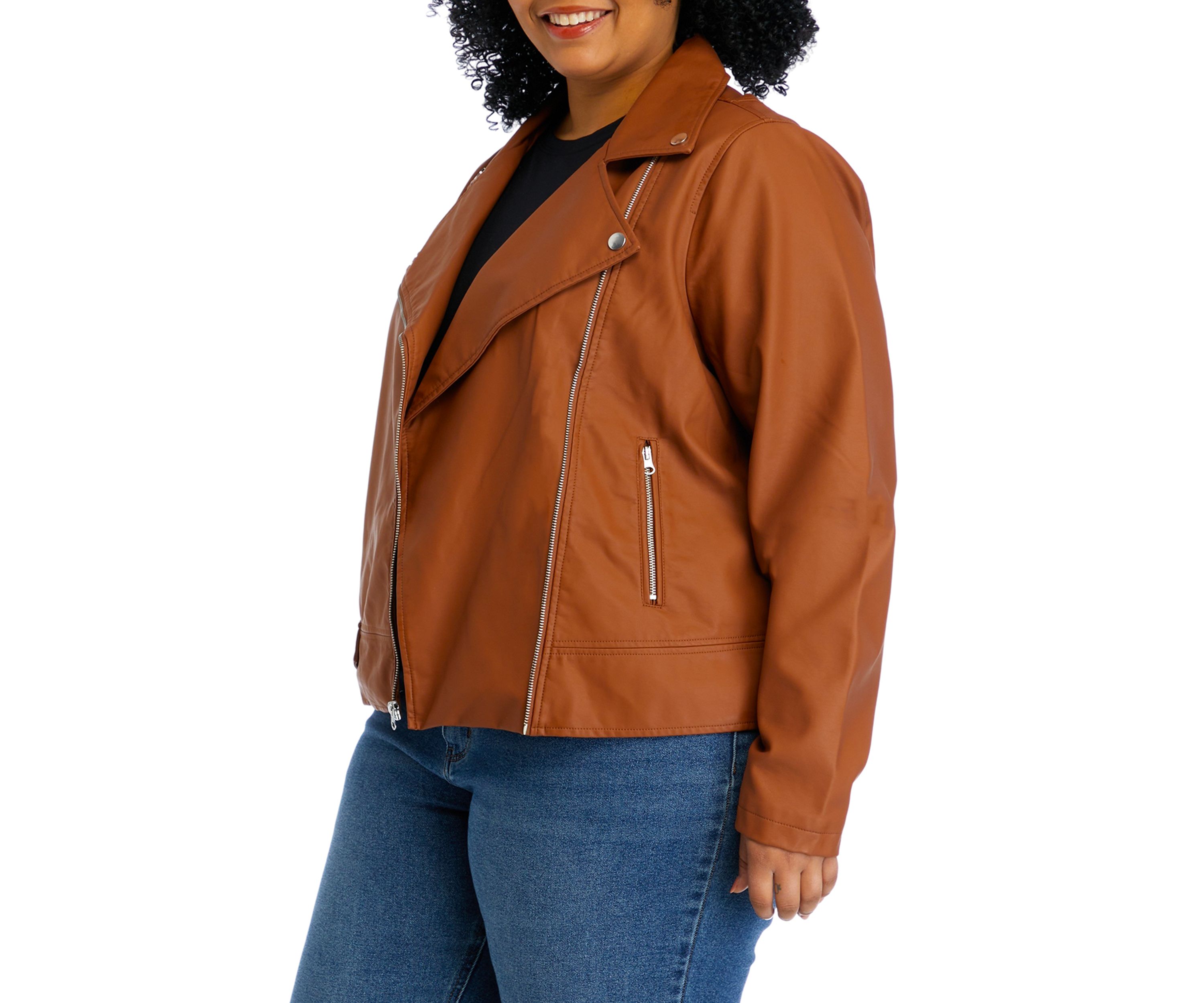 Plus Size Moto Jacket