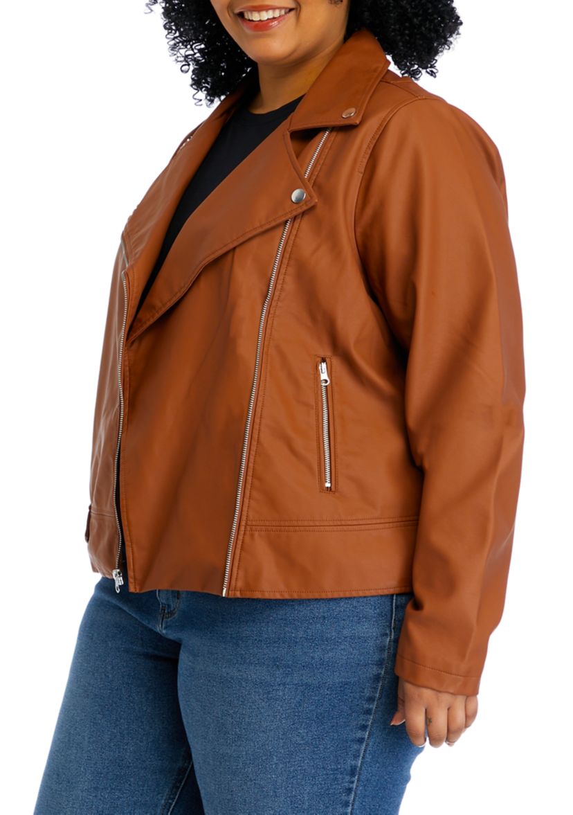 Plus Size Moto Jacket