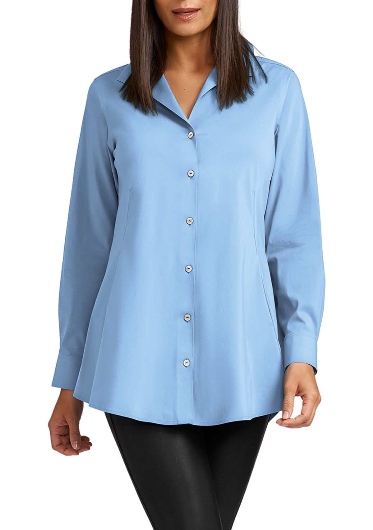 Womens   Charlotte Peplum No Iron Blouse 