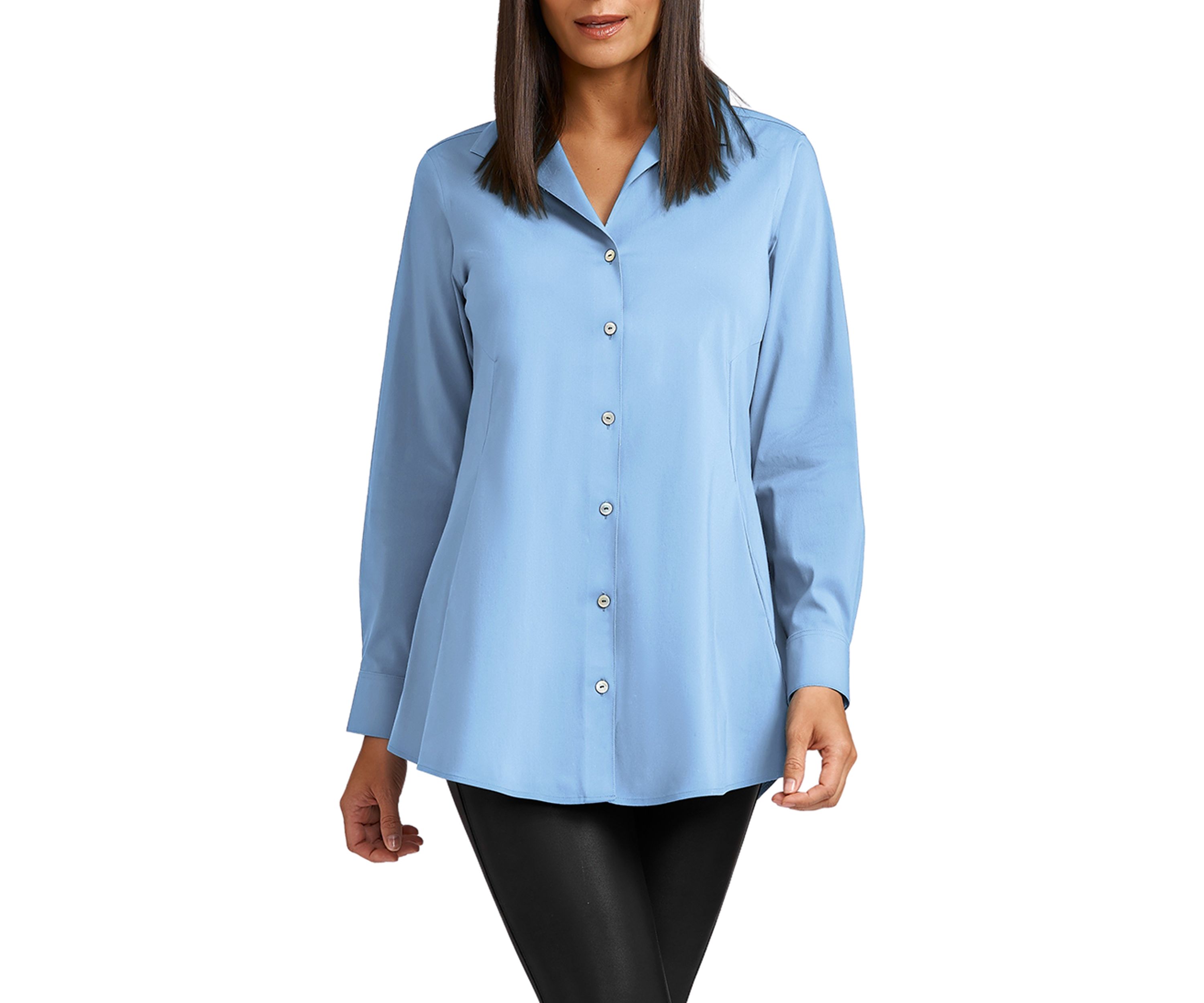 Womens   Charlotte Peplum No Iron Blouse 