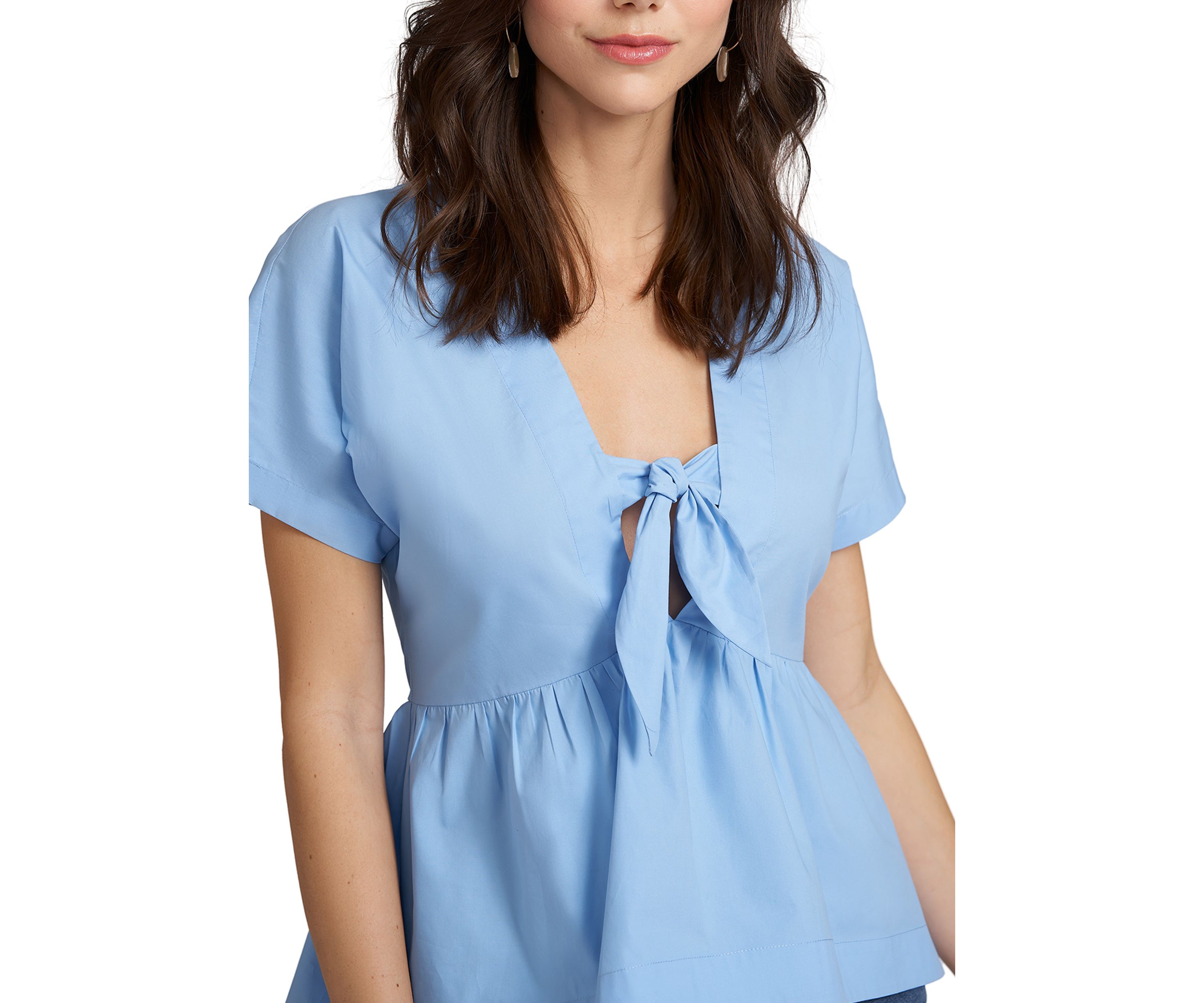 Womens Kennedy Tie Front Top