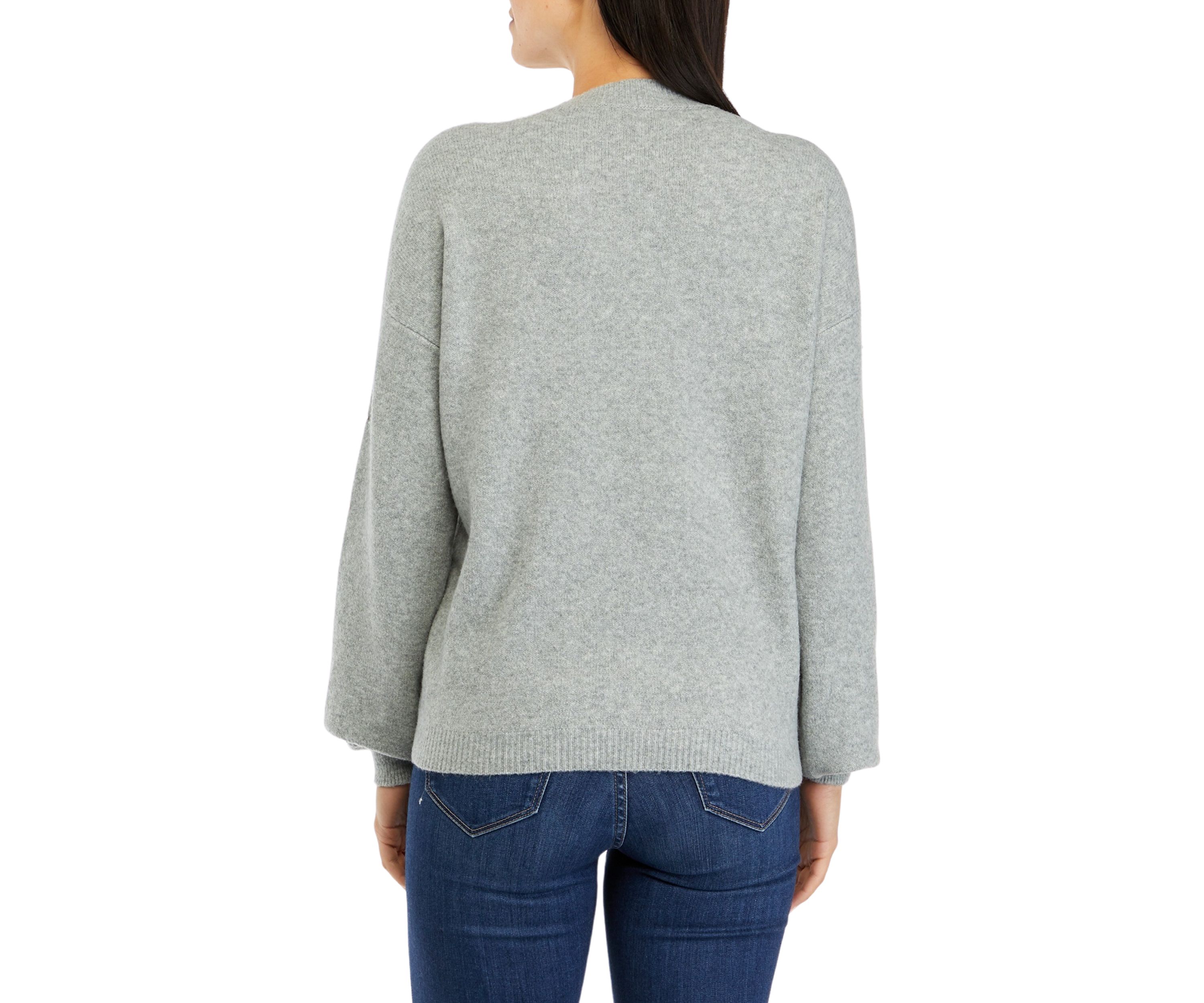 Womens Pearl Jewel Sweater