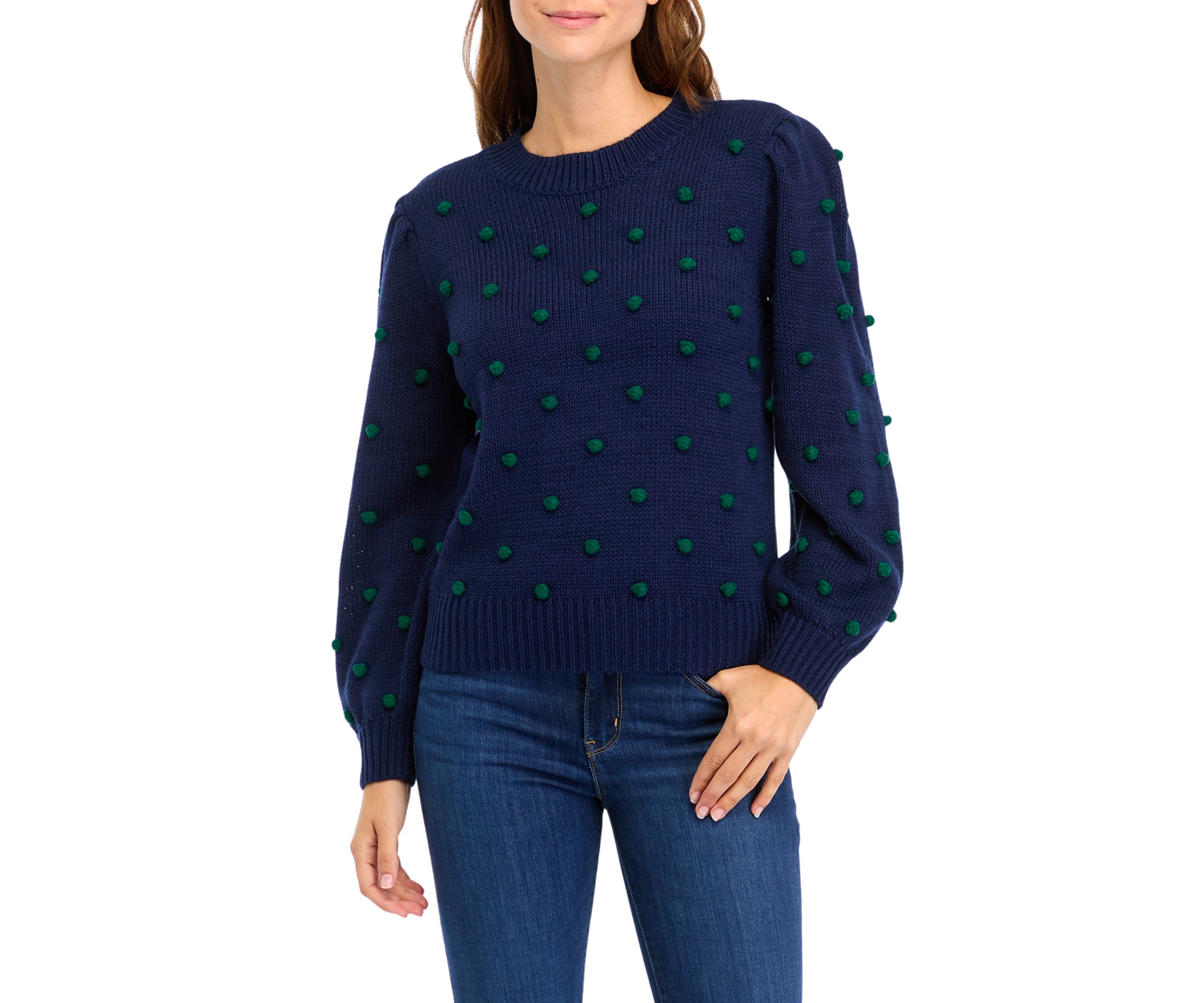 Womens Pom Pom Sweater 