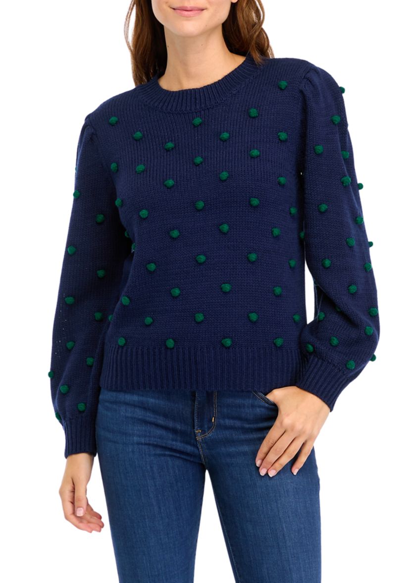 Womens Pom Pom Sweater 