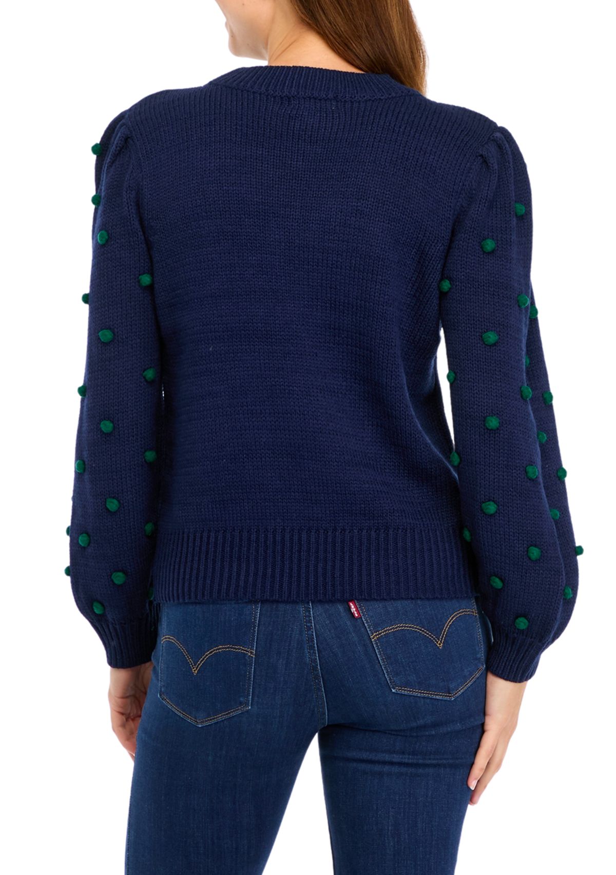 Womens Pom Pom Sweater 