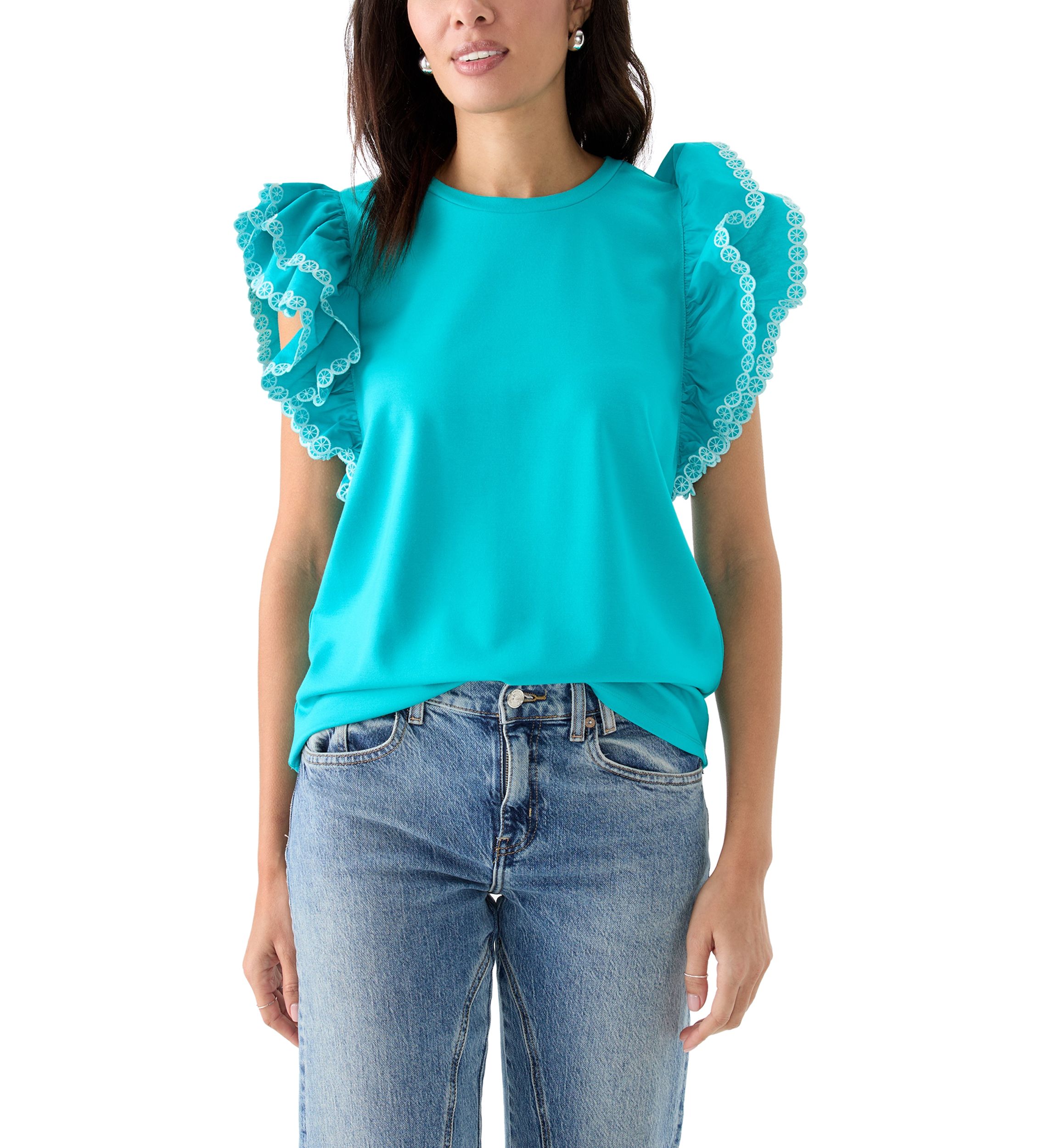Womens Ruffle Top
