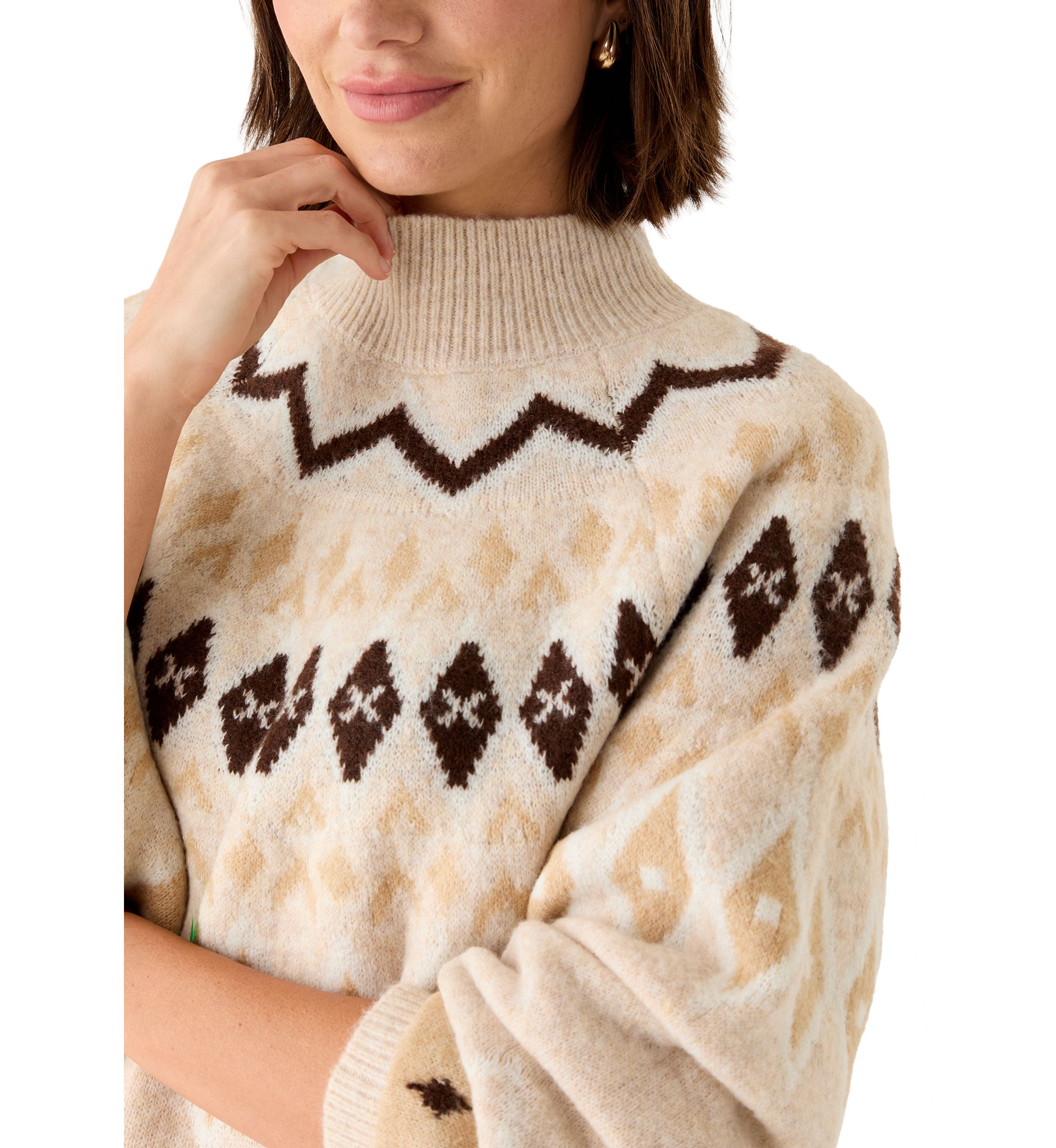 Pull Crown & Ivy En Maille Gold Metallic Speckled - Col Bateau, Taille M