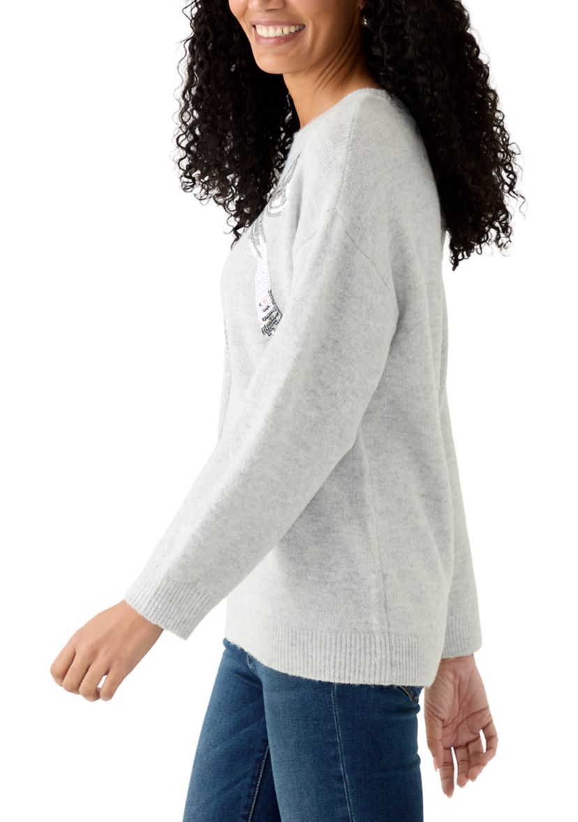 Womens Shine Bow Sweater