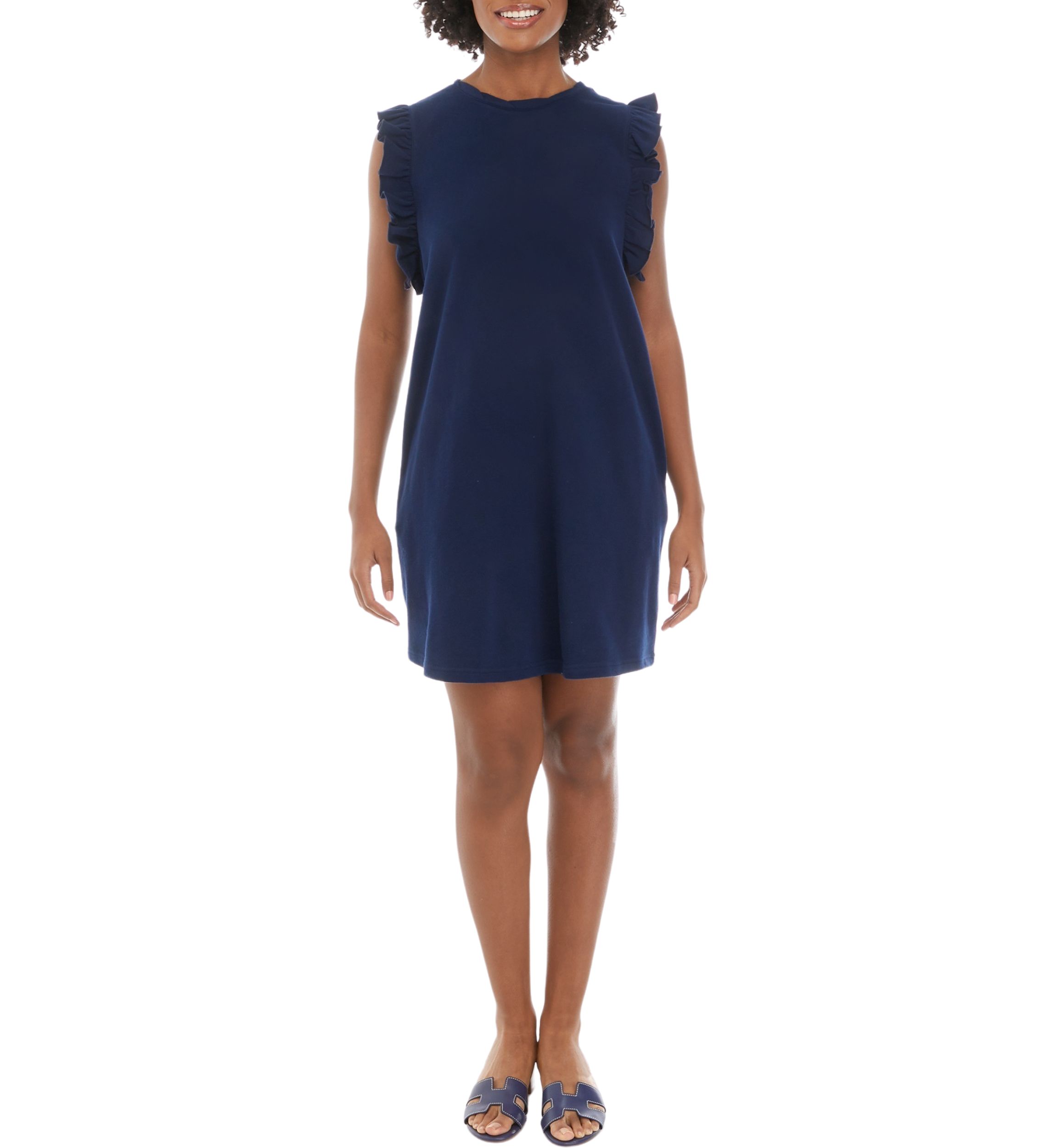 Womens Ruffle Sleeve Dress