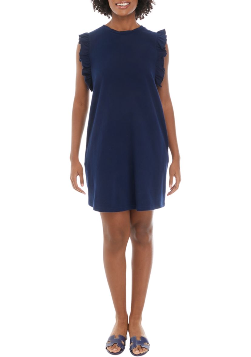 Womens Ruffle Sleeve Dress