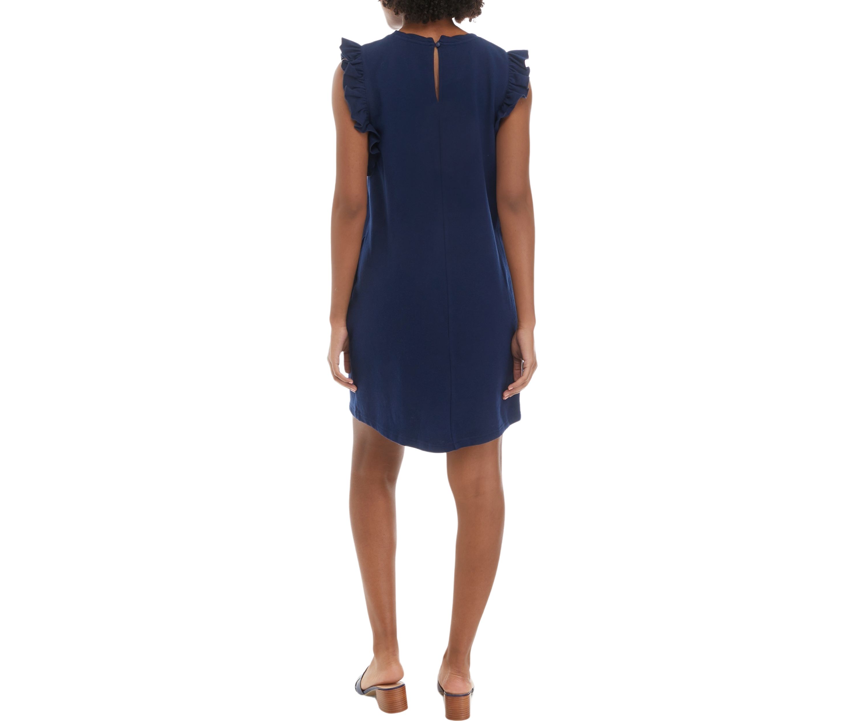 Womens Ruffle Sleeve Dress