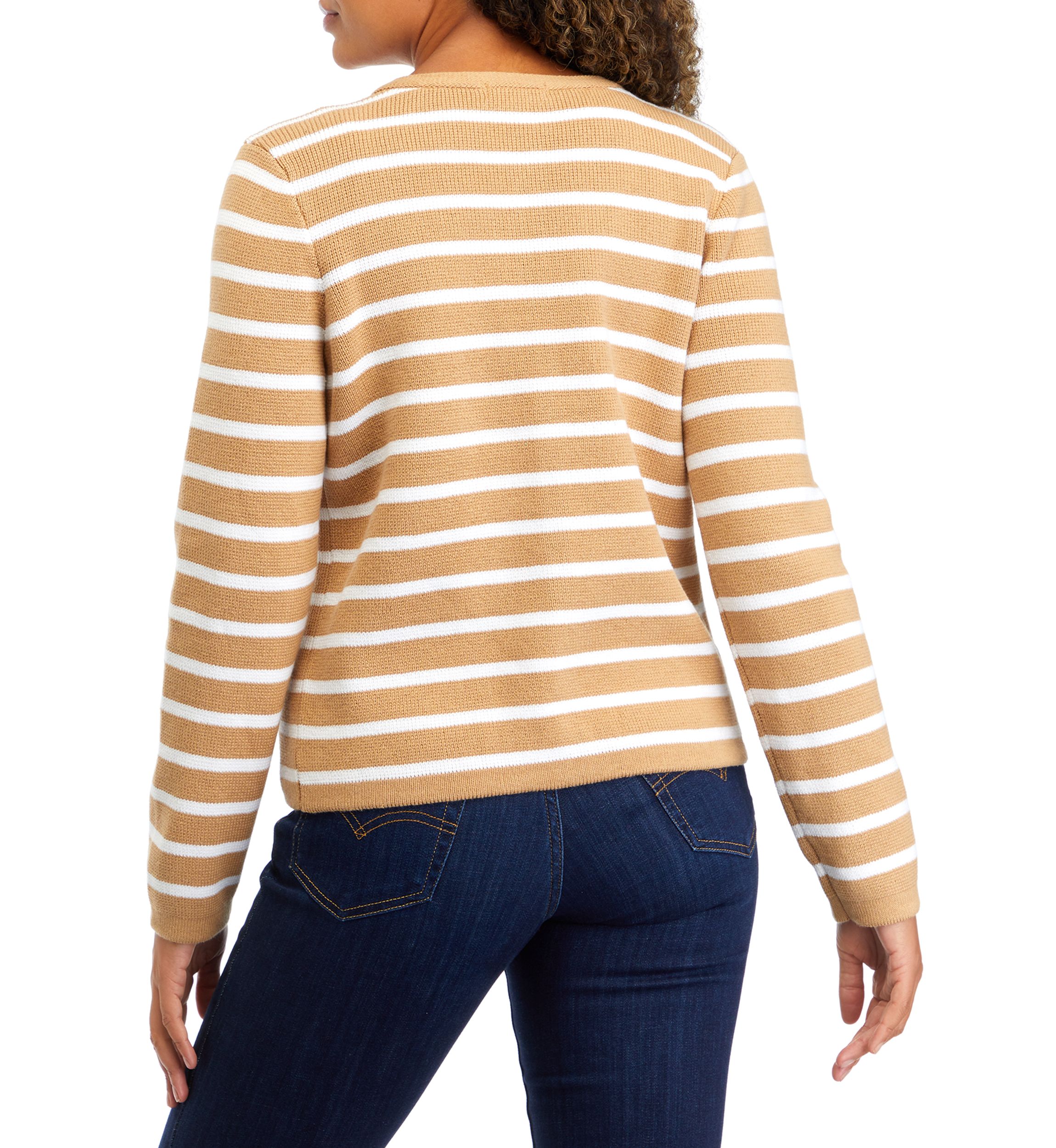Petite Button Crop Cardigan 