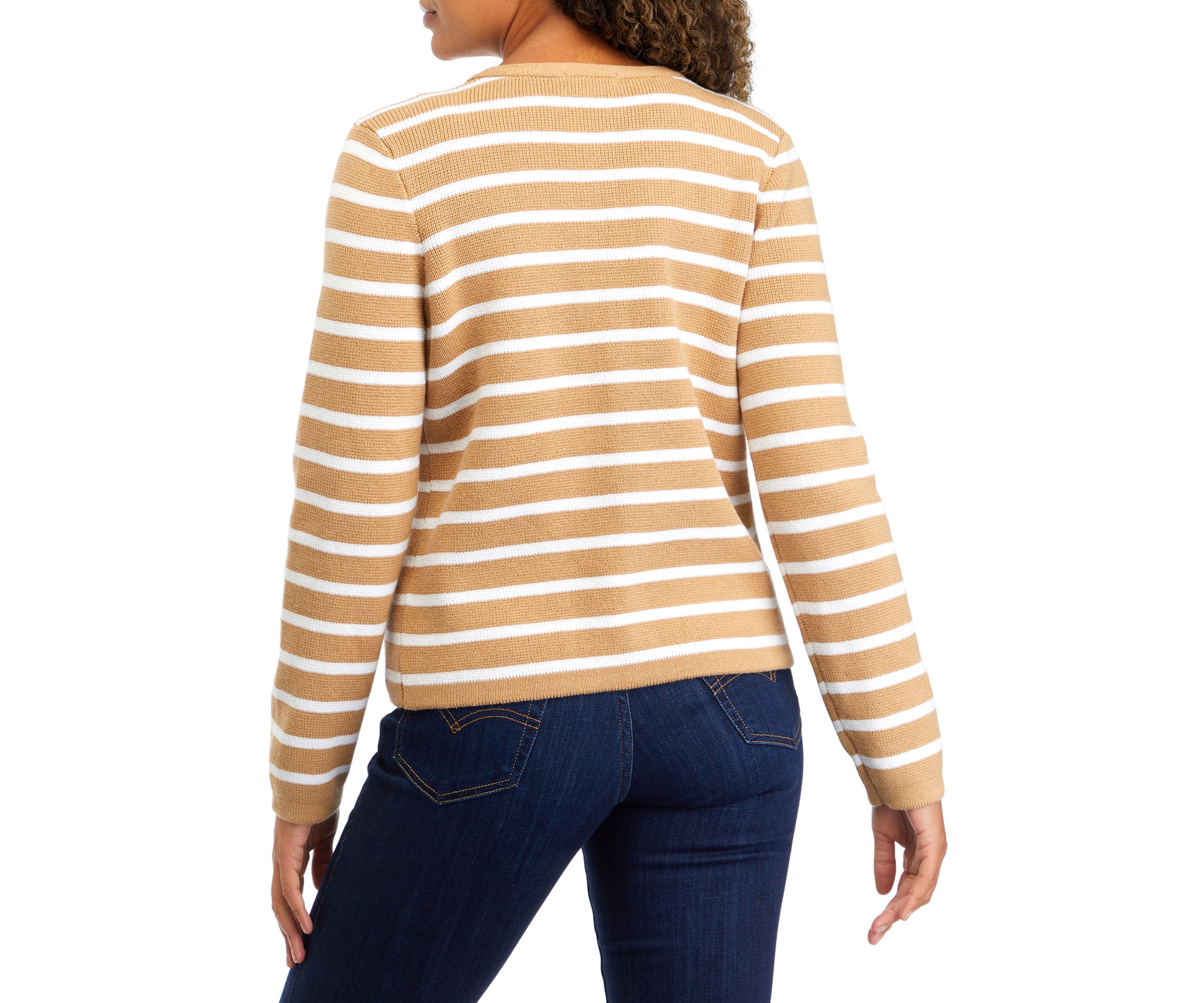 Petite Button Crop Cardigan 