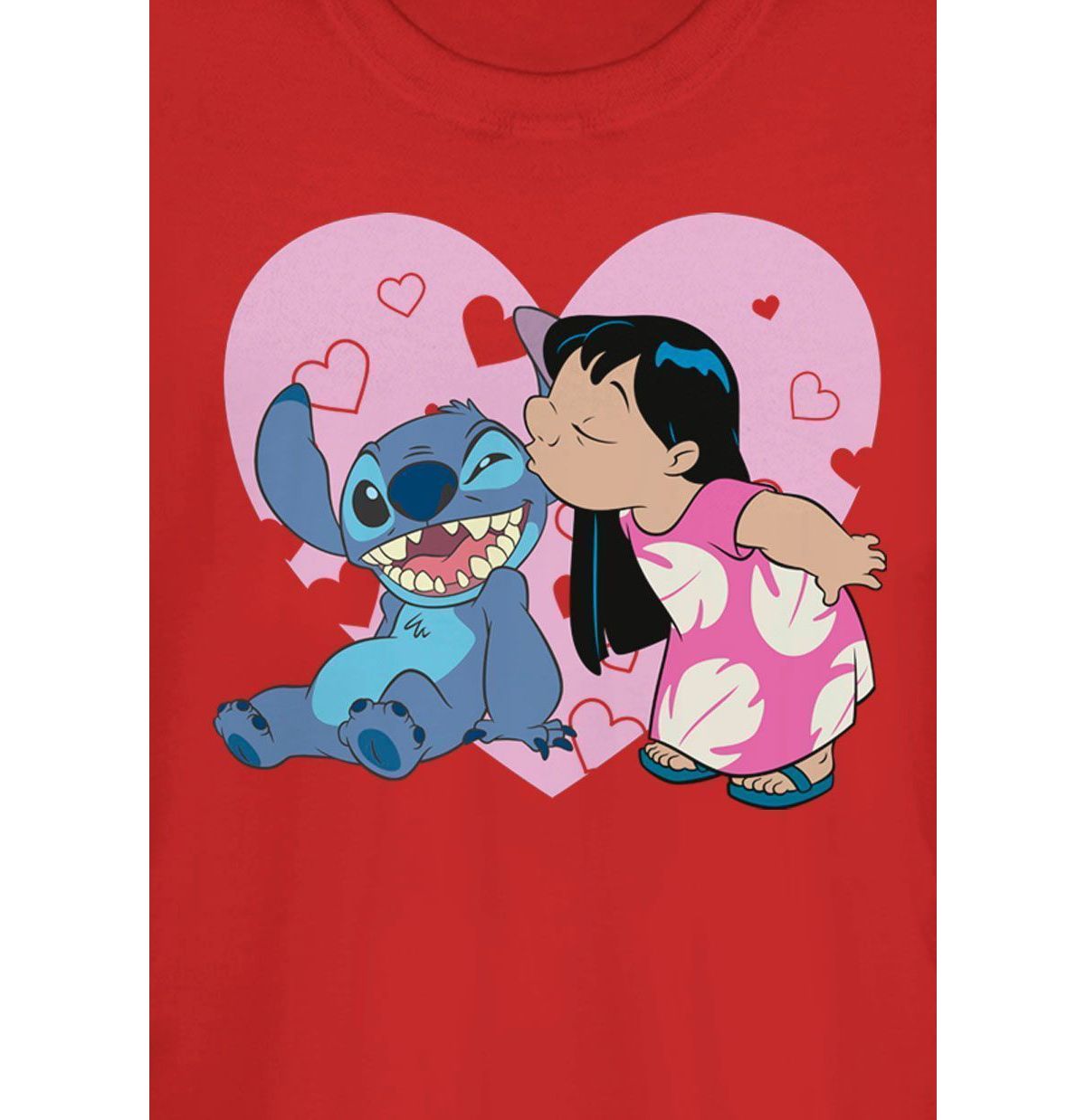 Lilo And Valentines Kisses Graphic T-Shirt