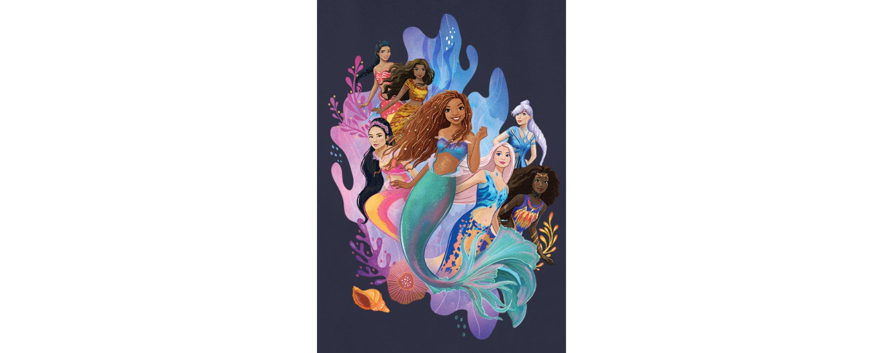 Mermaid Group Graphic T-Shirt