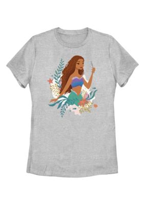 Disney Women's Ariel With A Fork Graphic T-Shirt