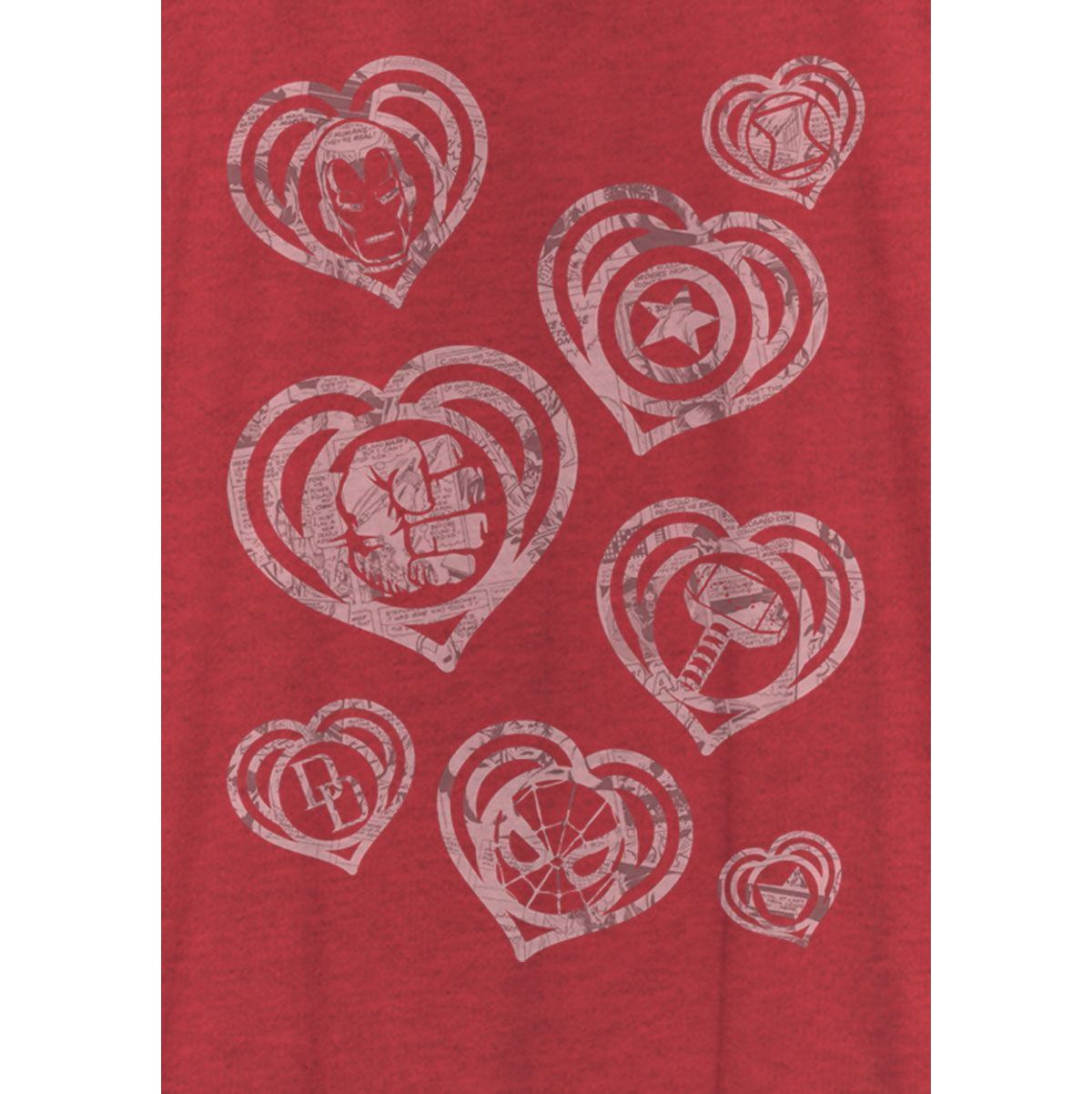 Marvel Camiseta Para Niña Hearty Marves