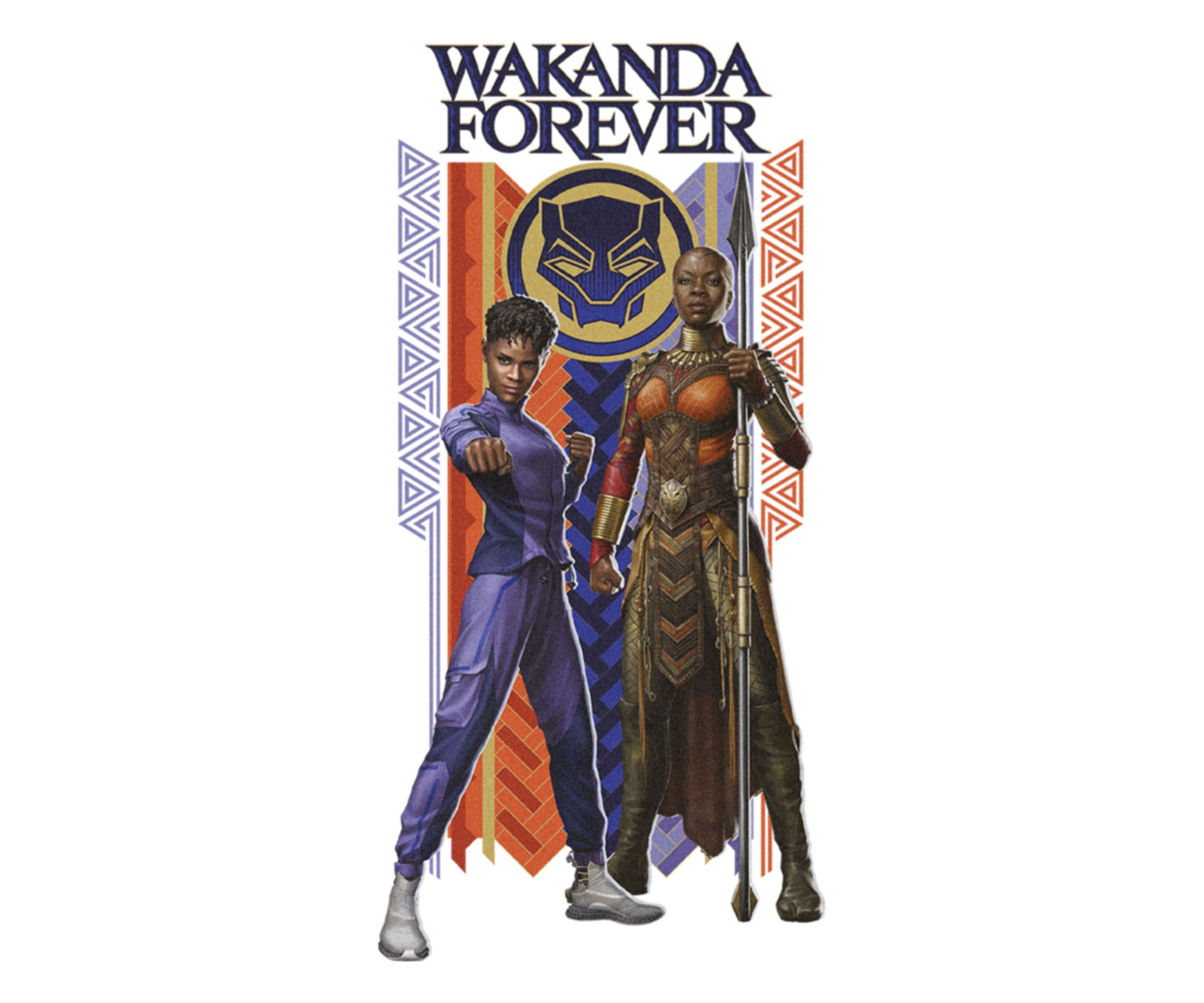 Wakanda Forever Duo Banner Graphic T-Shirt