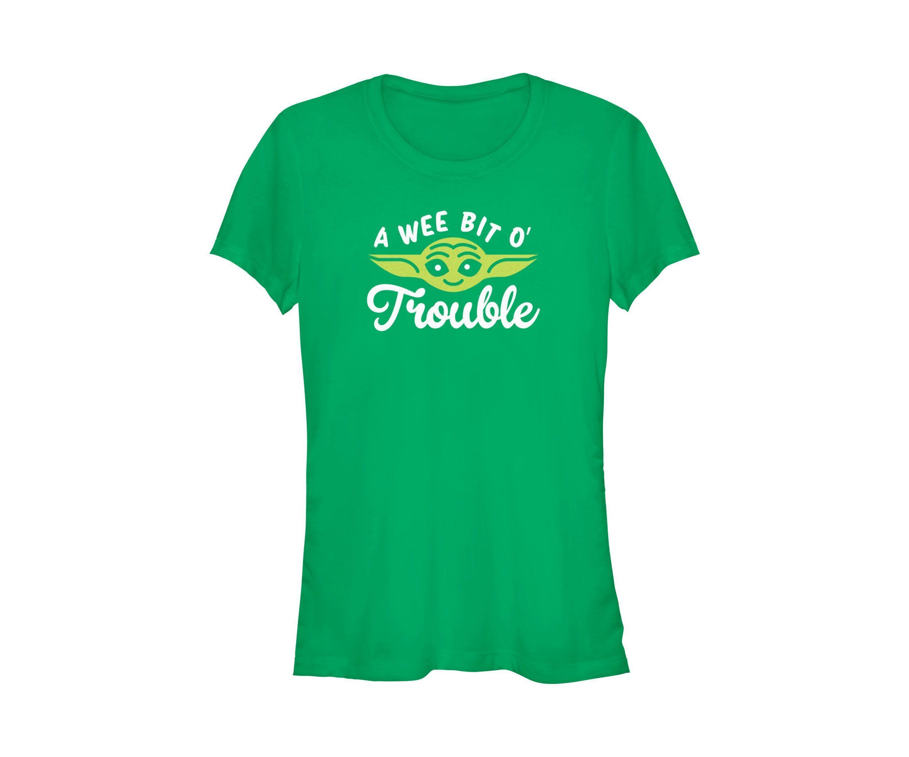 Yoda Face Trouble Graphic T-Shirt