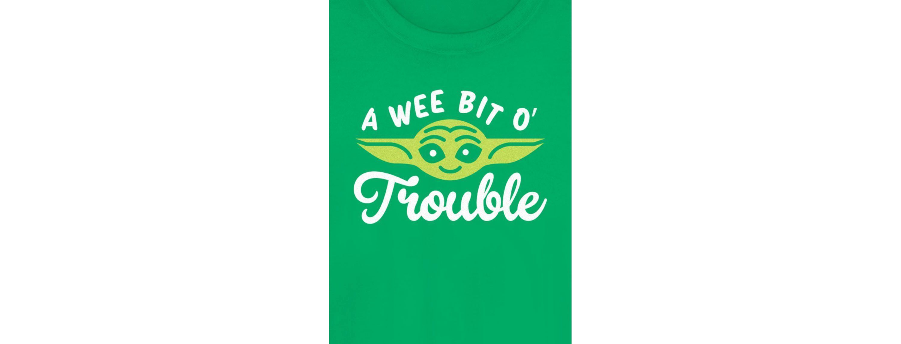 Yoda Face Trouble Graphic T-Shirt